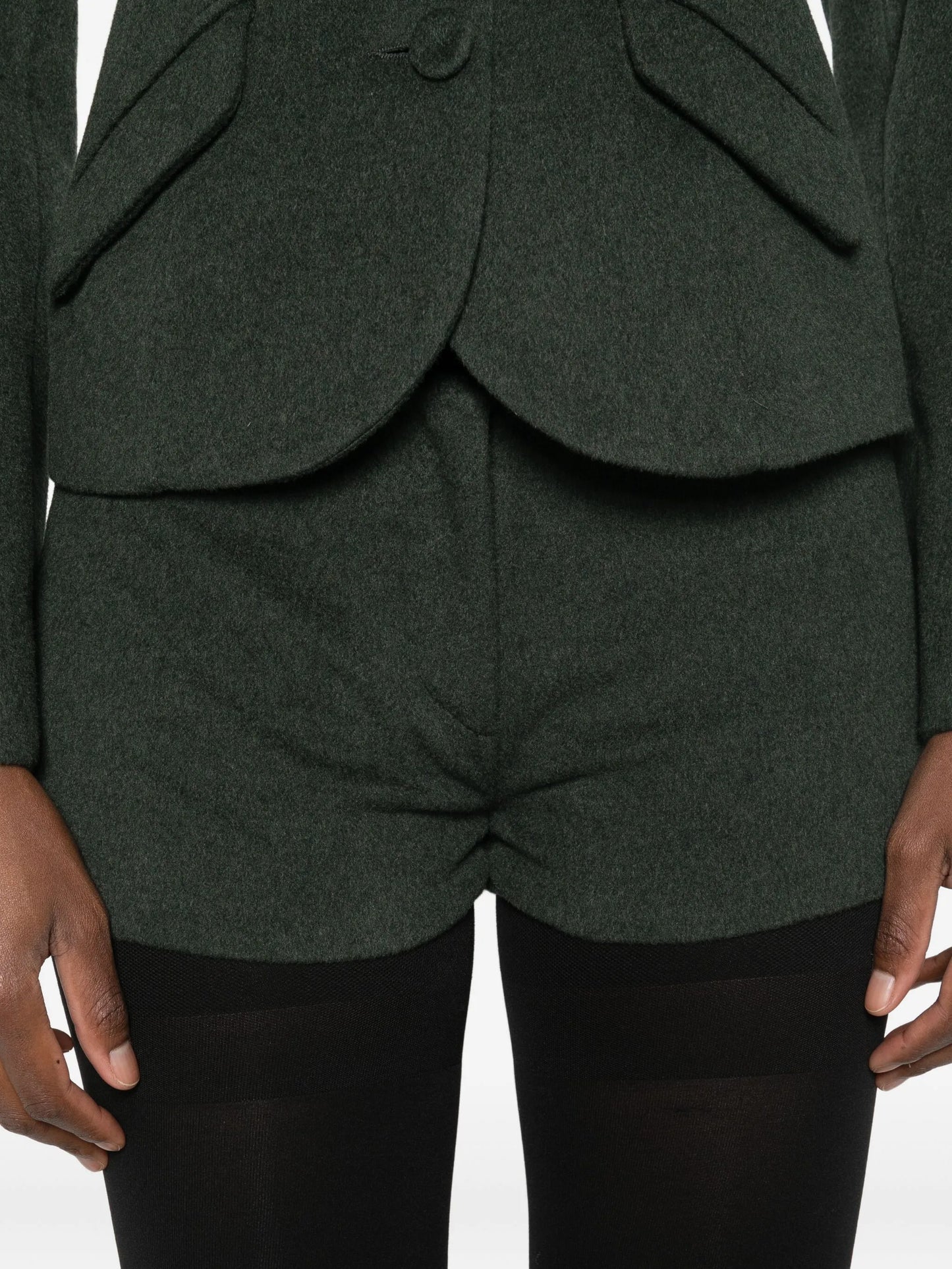 fine-knit mini shorts