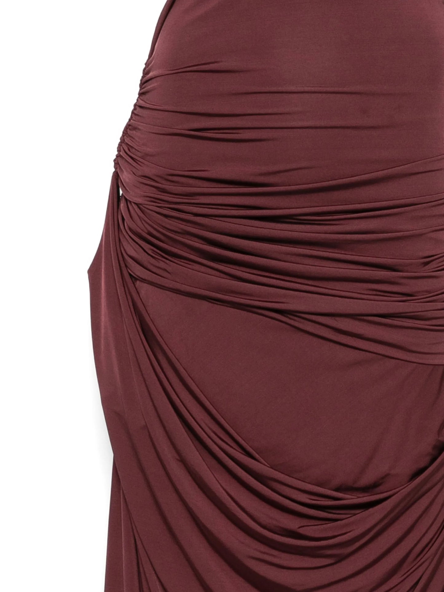 draped maxi dress