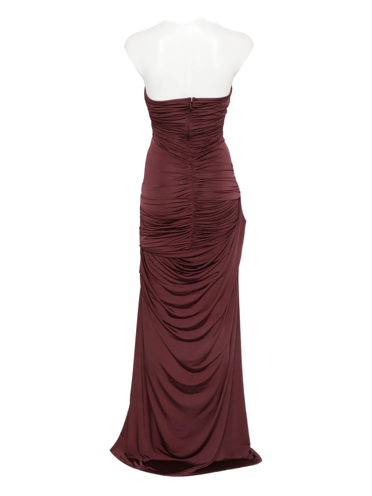 draped maxi dress