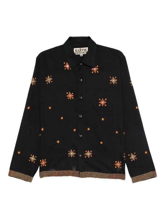 star-embroidered shirt