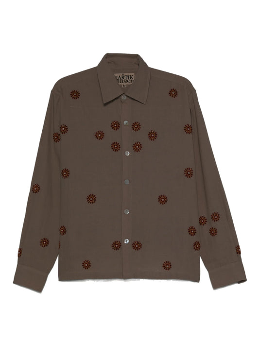 embroidered floral shirt