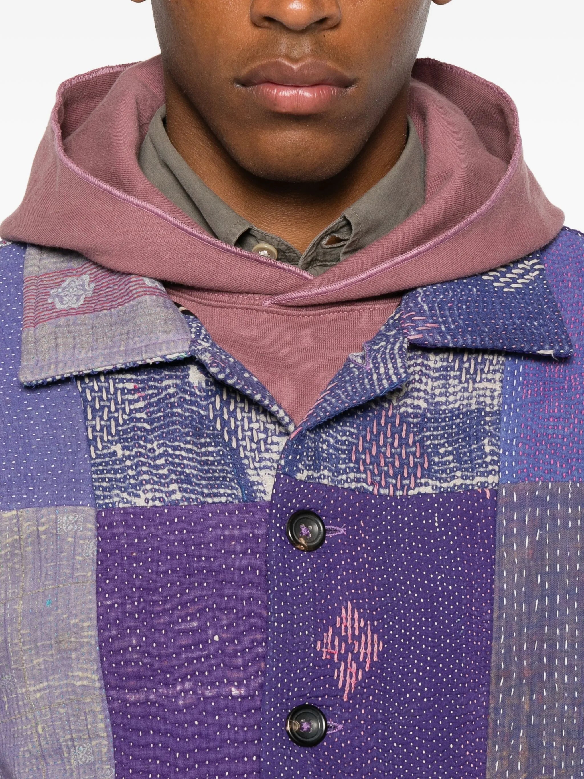 Kantha patchwork jacket