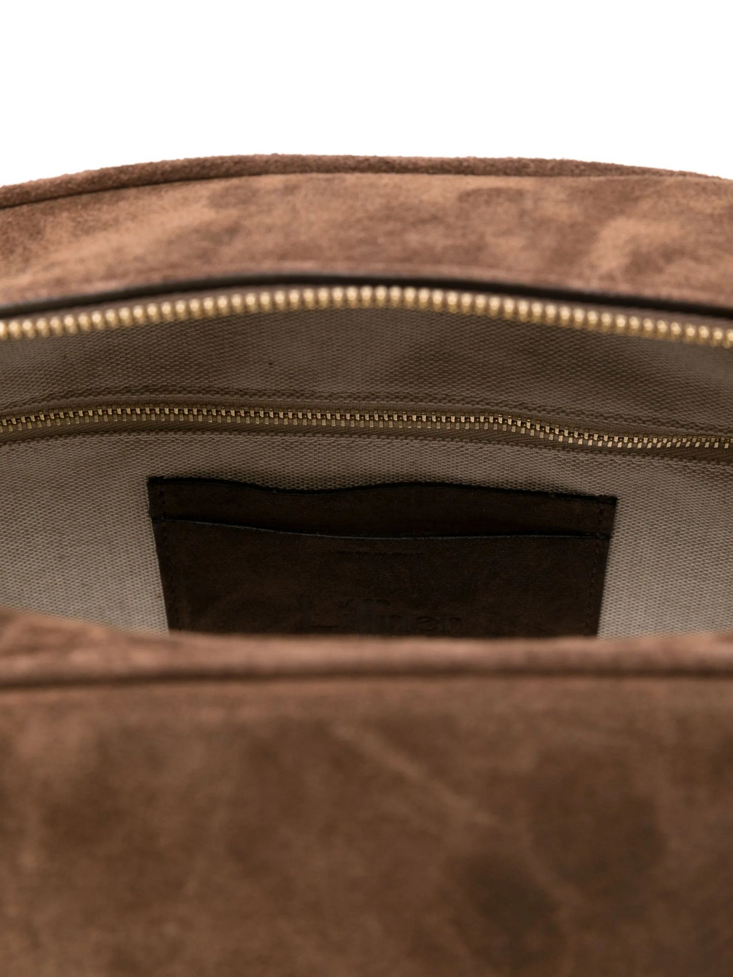 suede tote bag