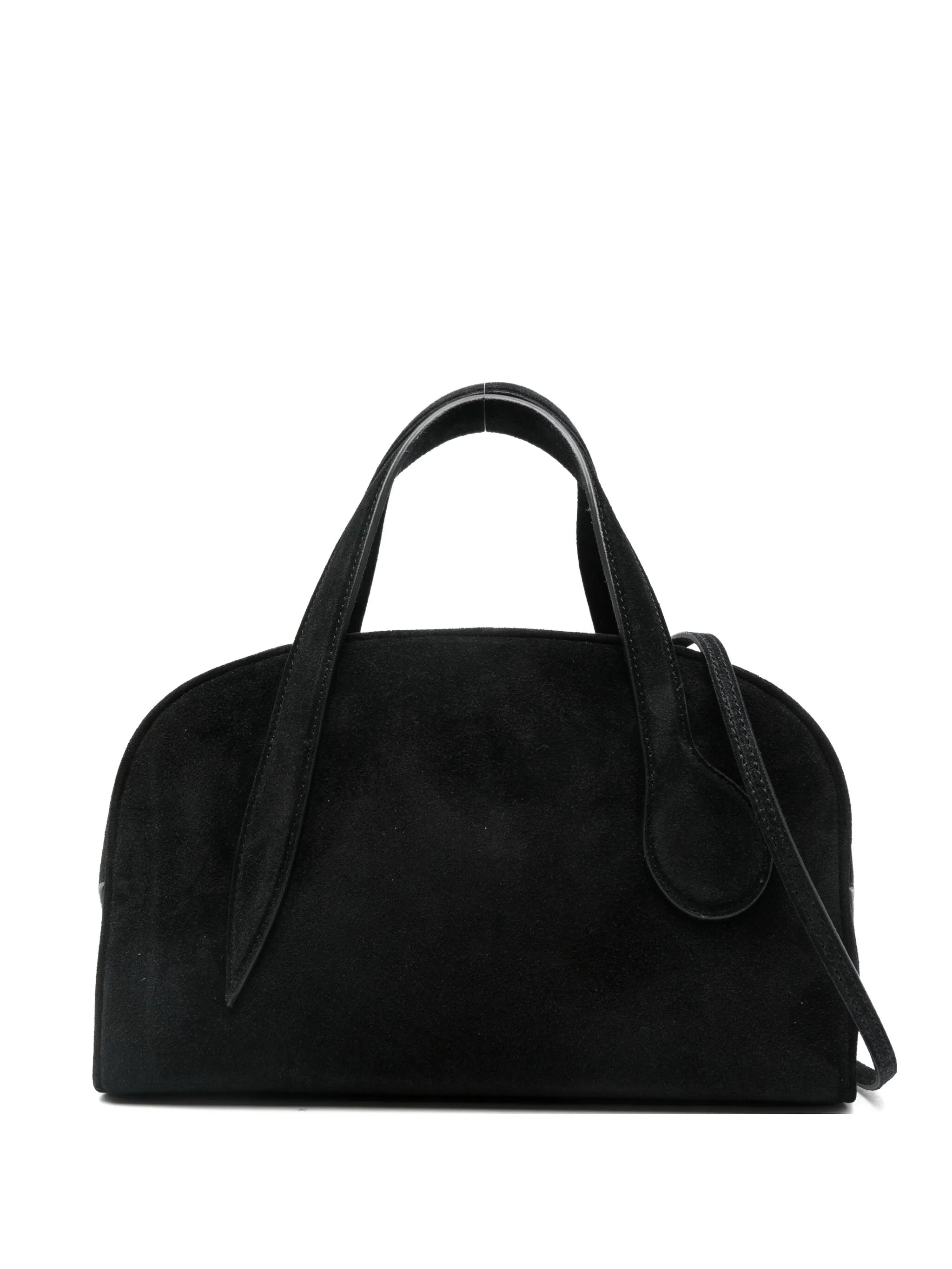 mini suede satchel bag