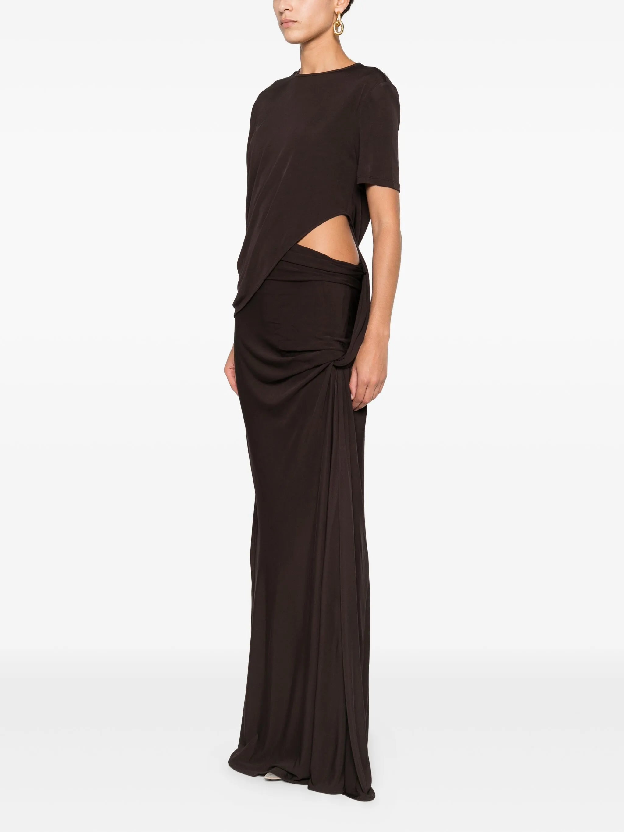 twisted cut-out maxi dress