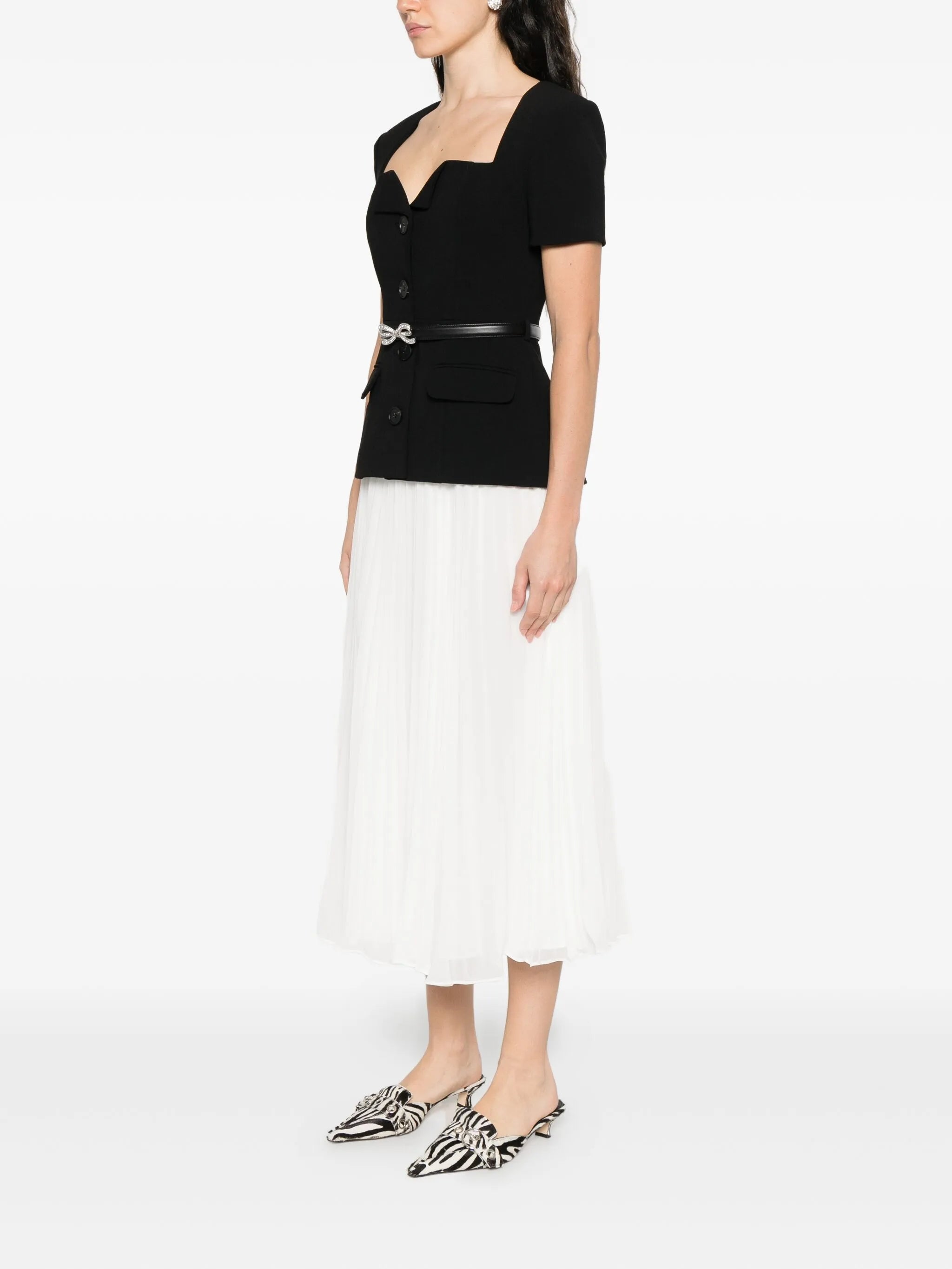 short sleeve midi dress