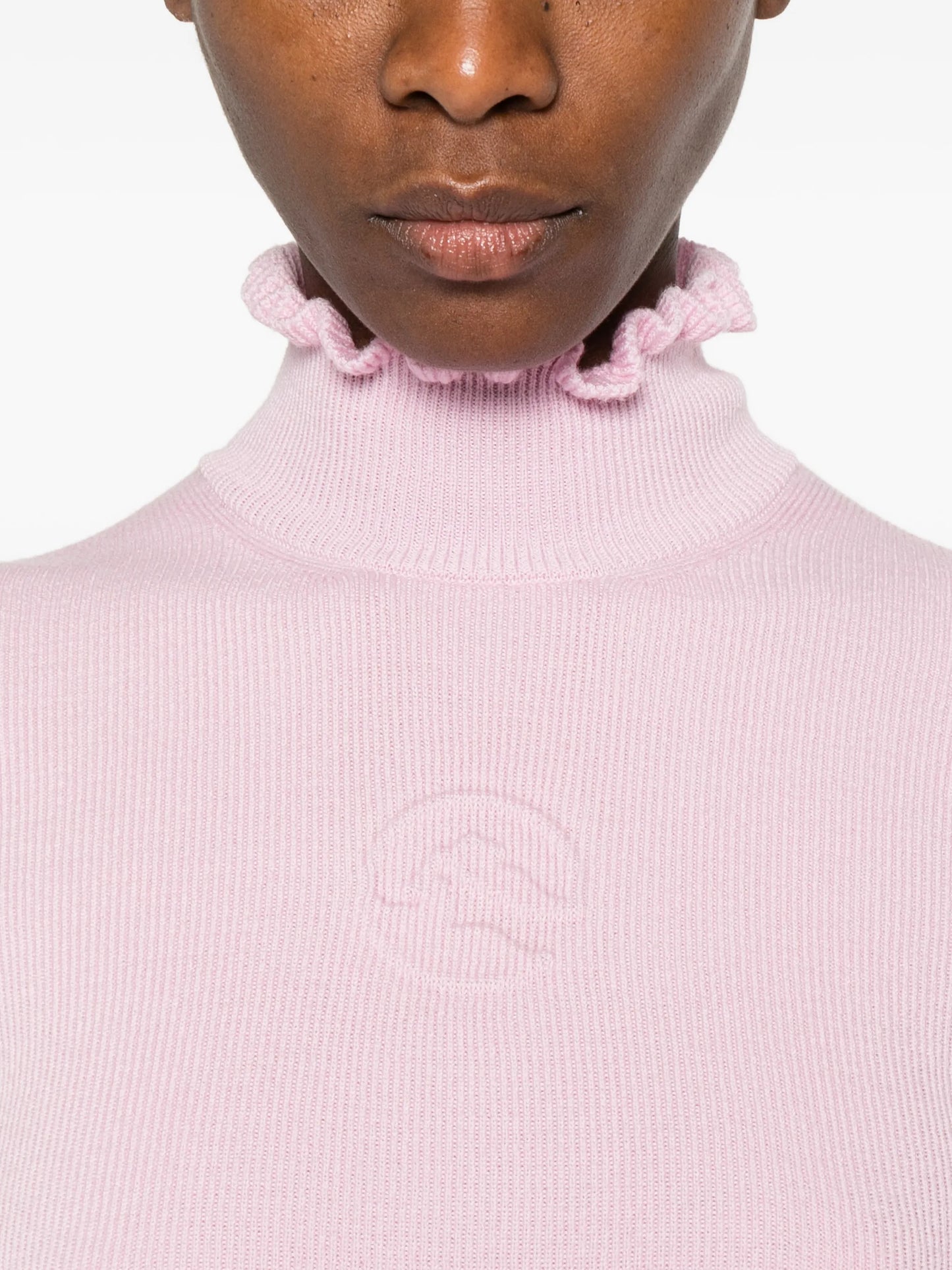 turtleneck long-sleeves T-shirt