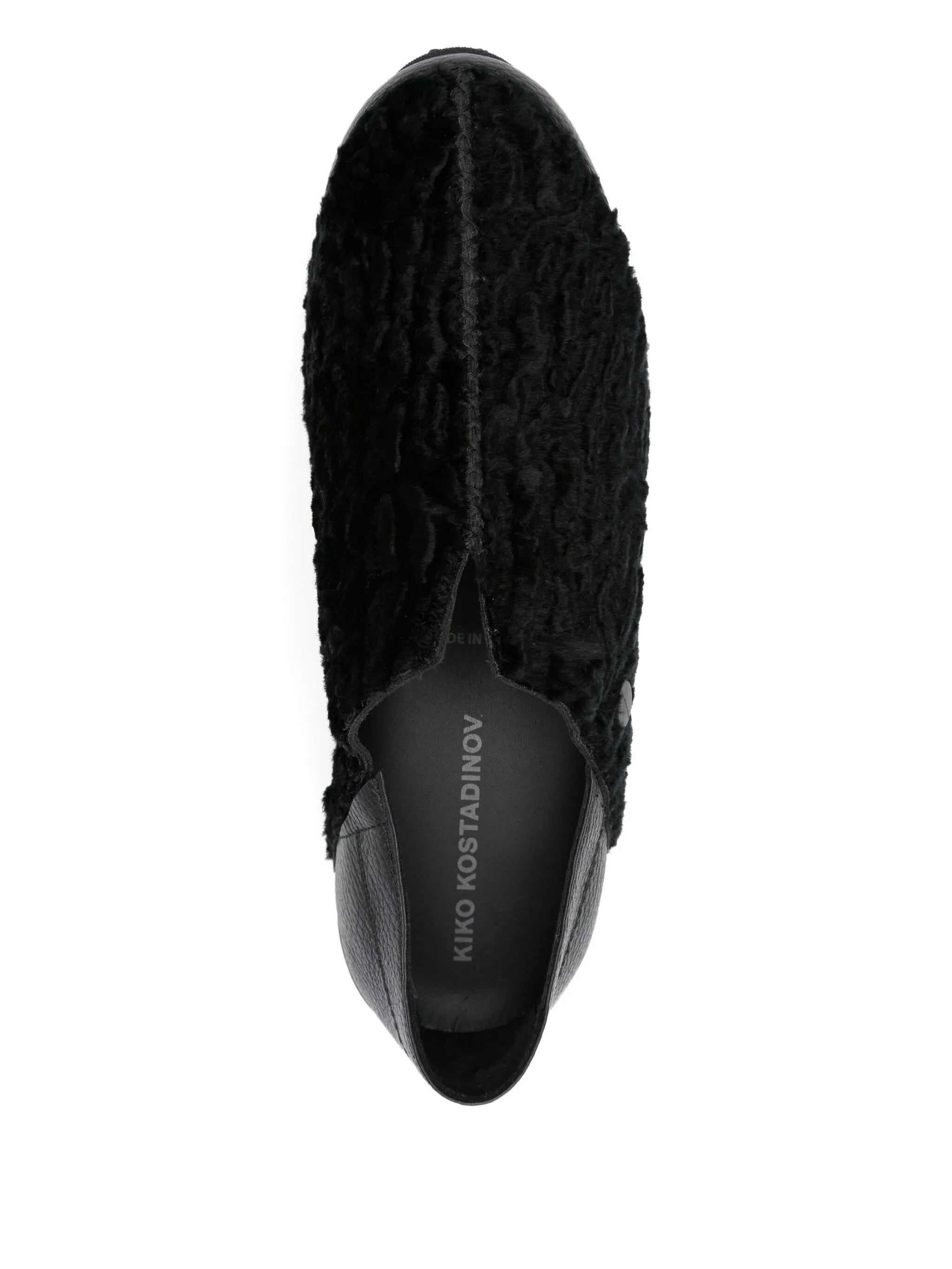 Vig textured slip-on loafers