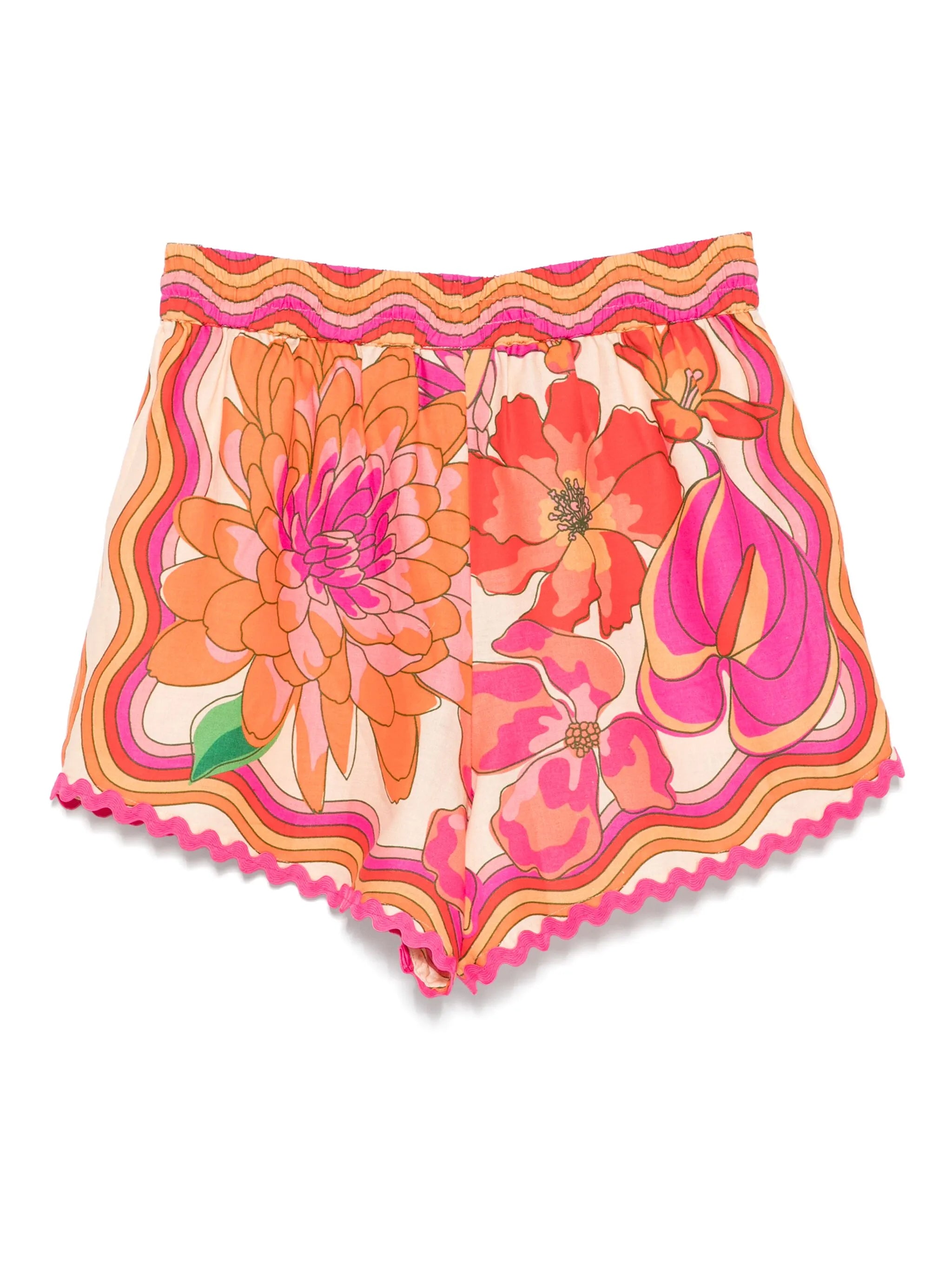 floral-print shorts