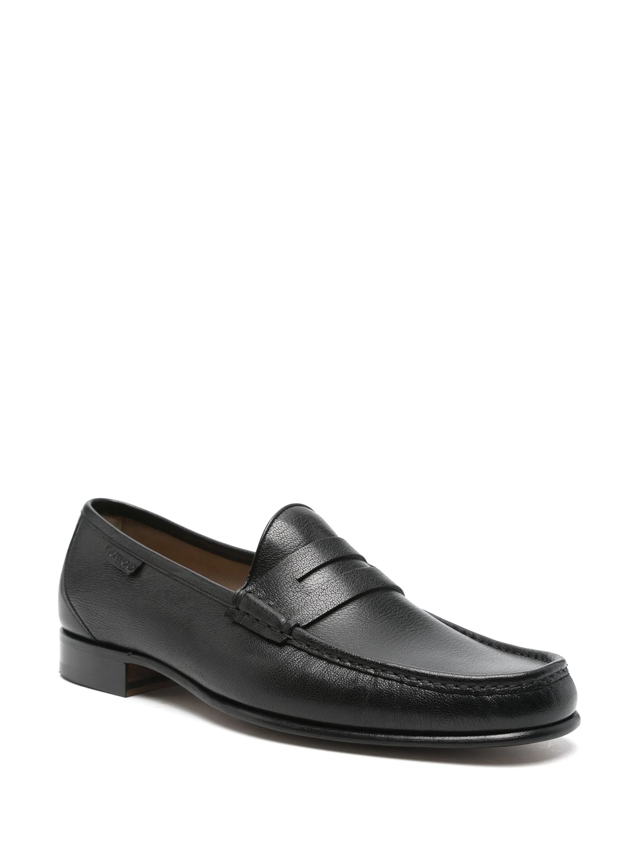 leather loafers