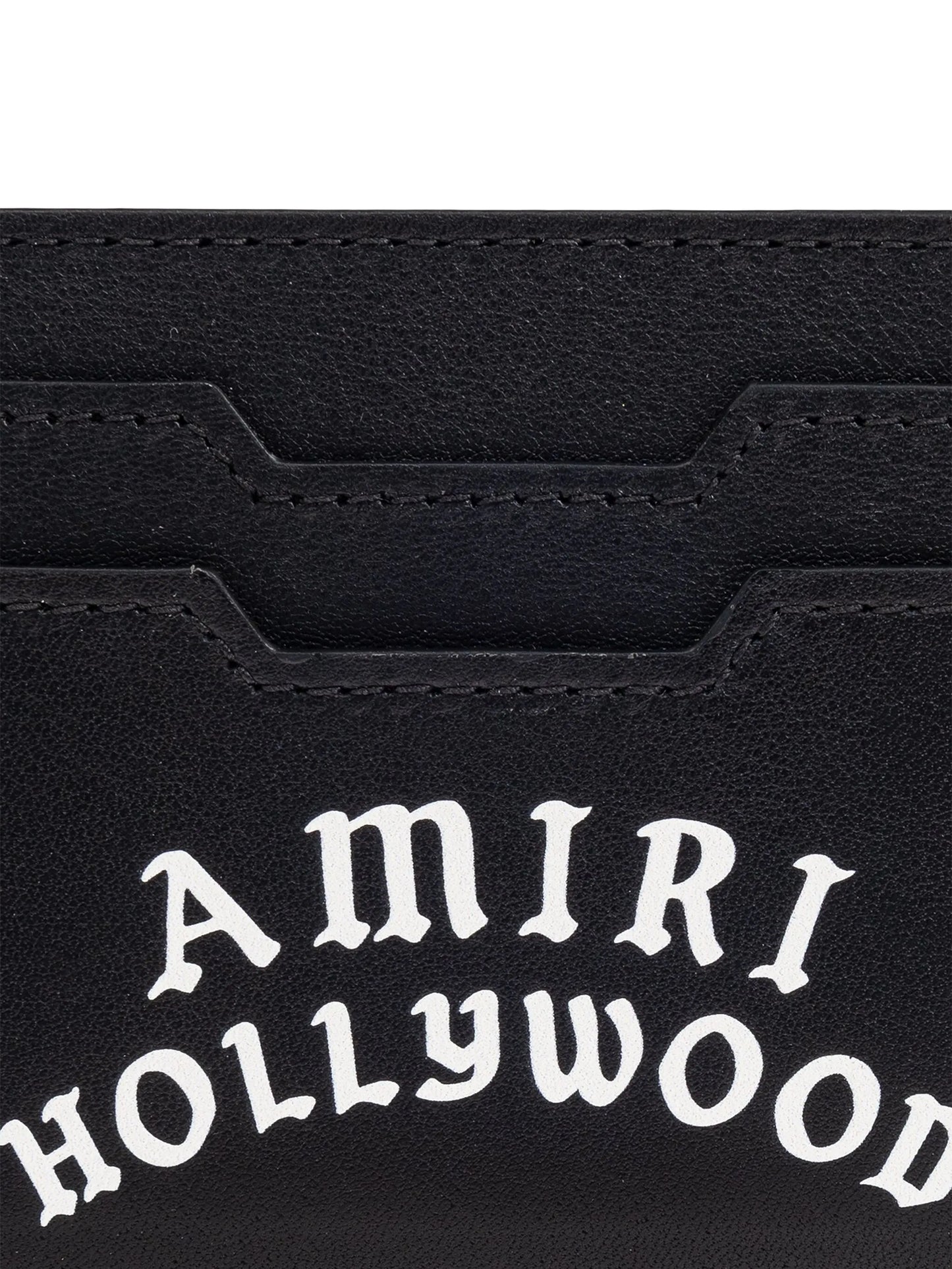 Hollywood logo-embellished card holder