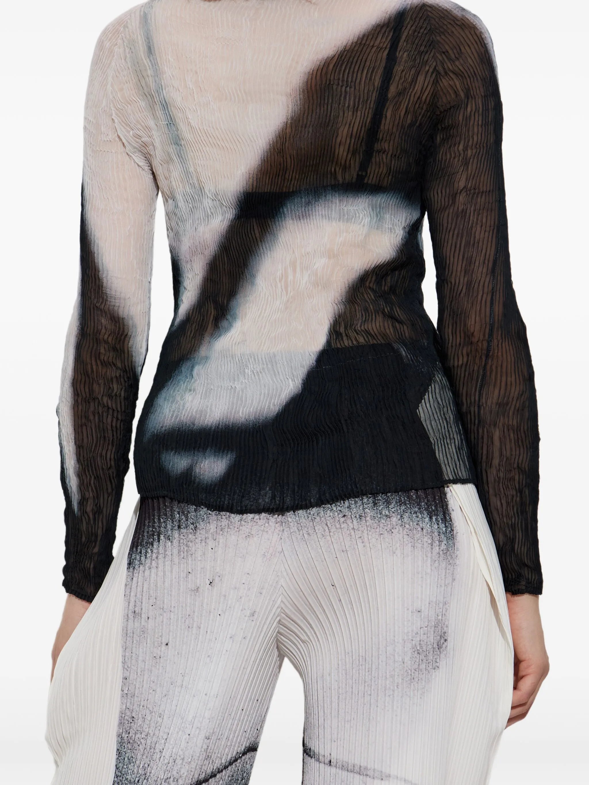 Shadow Study abstract-print long-sleeve top