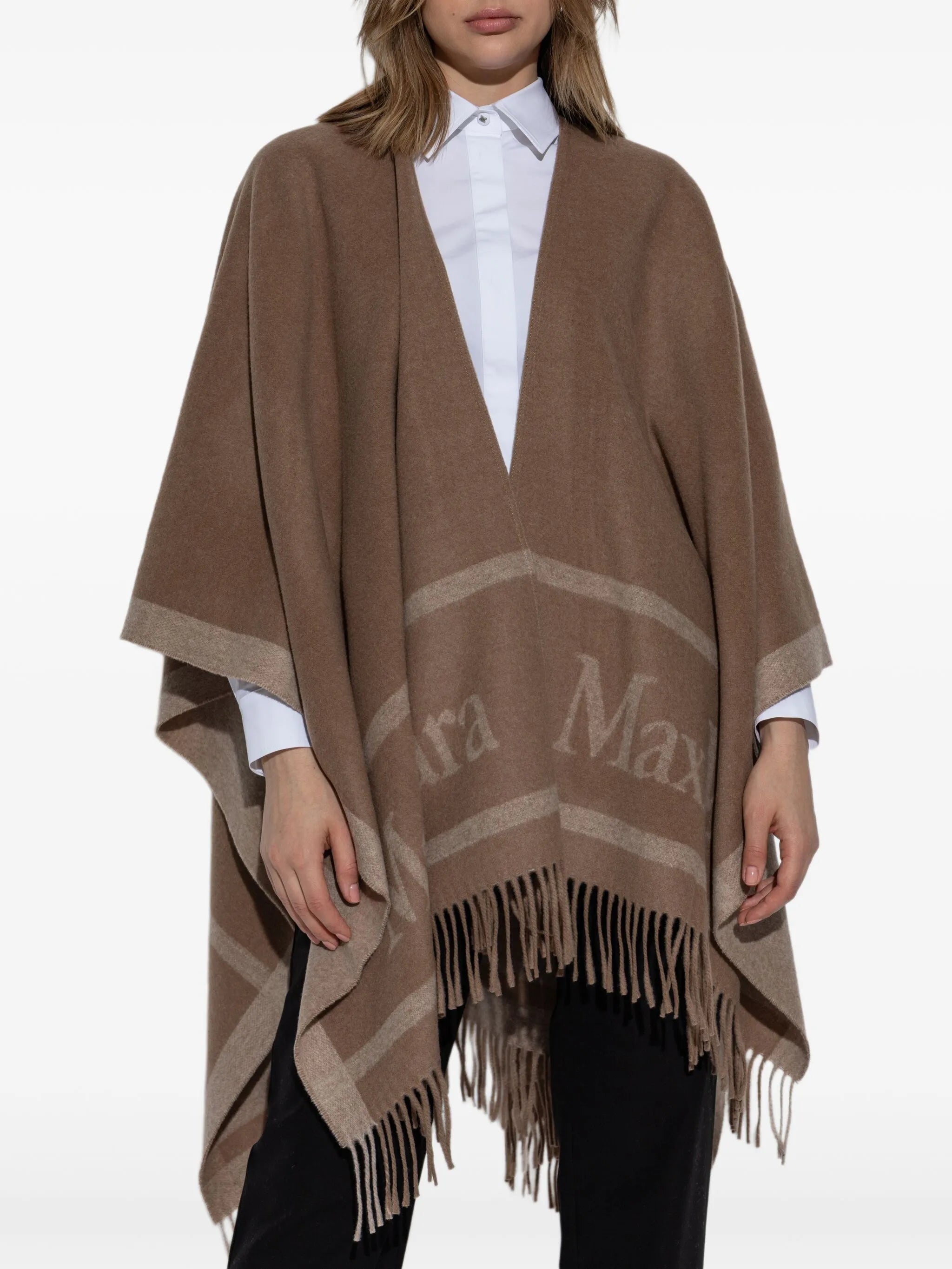 fringed shawl poncho