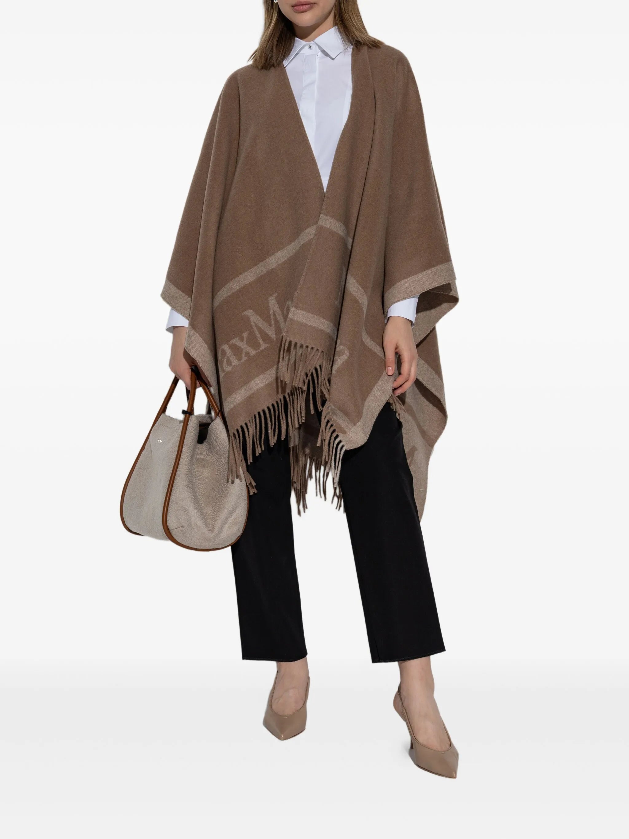 fringed shawl poncho
