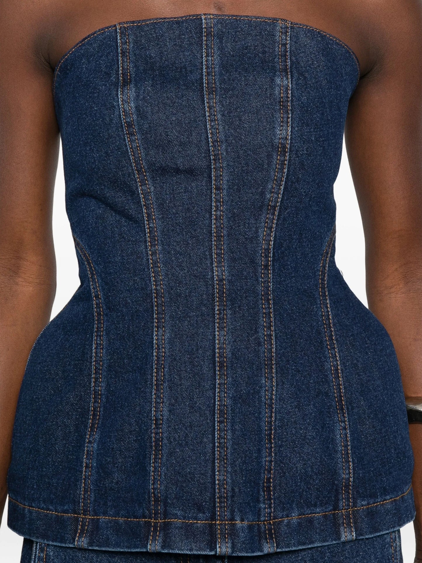 denim corset