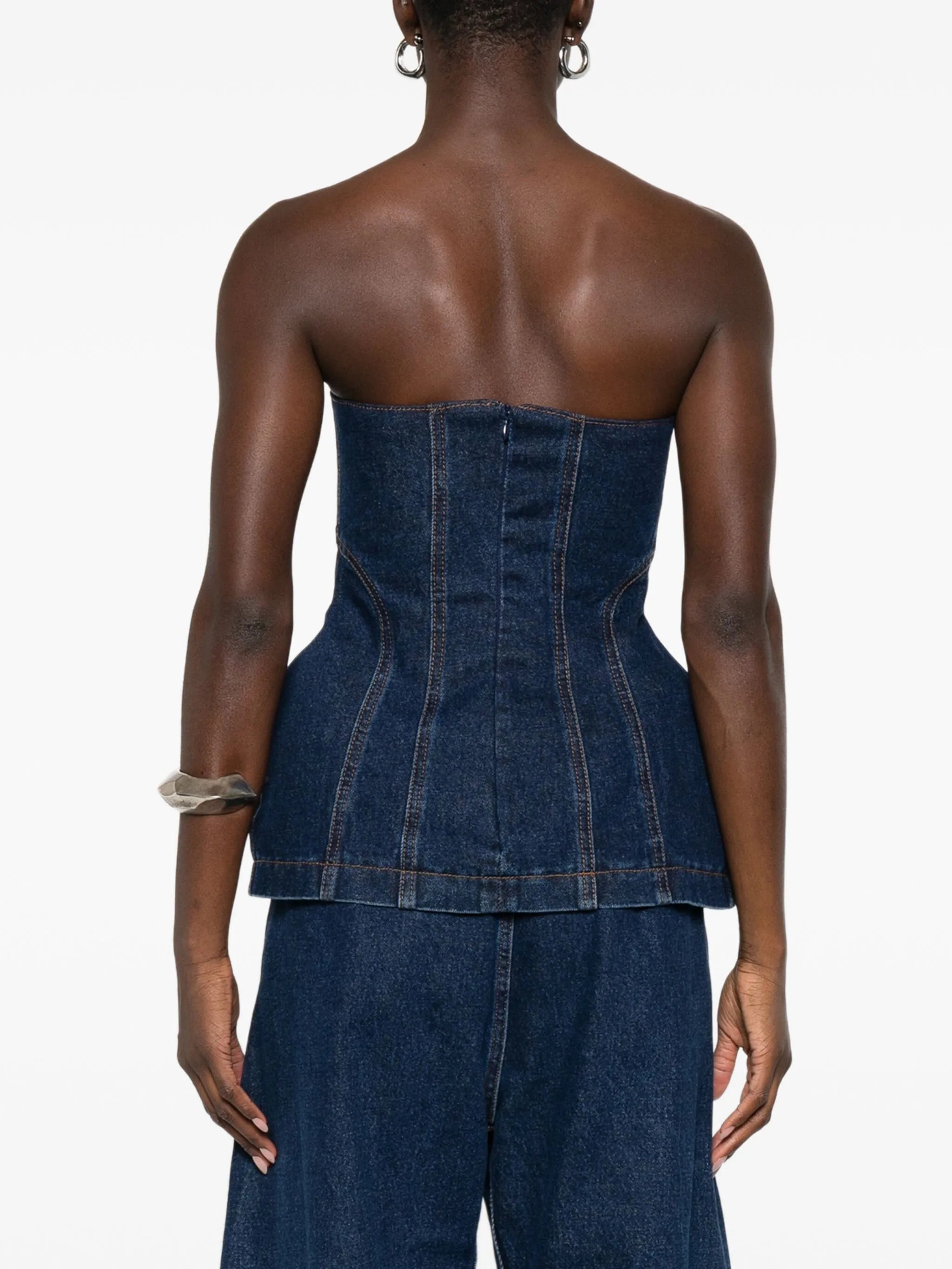 denim corset