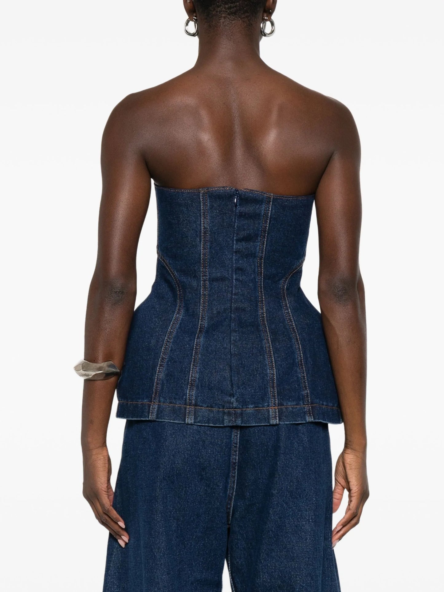 denim corset