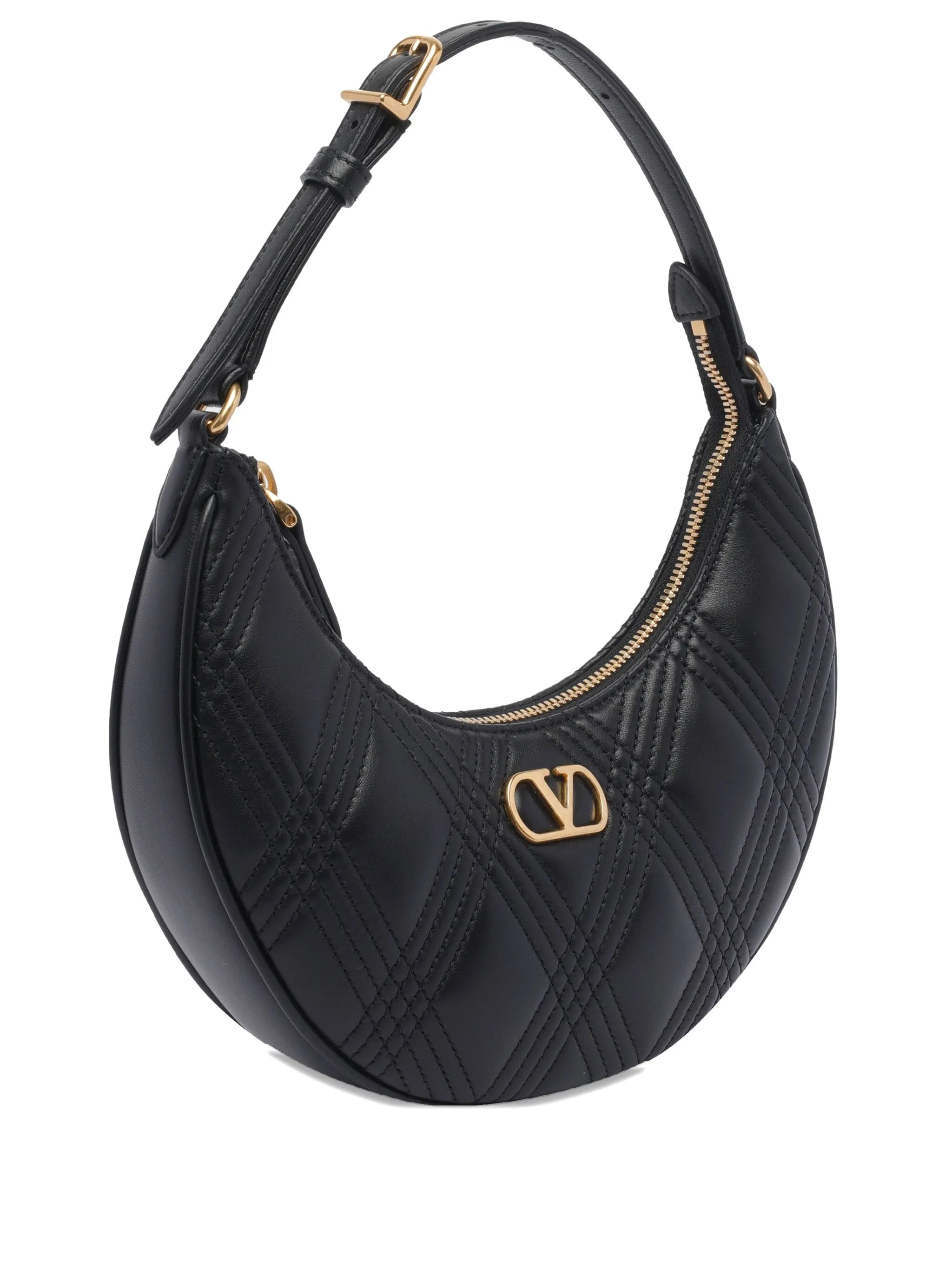 quilted leather shoulder bag