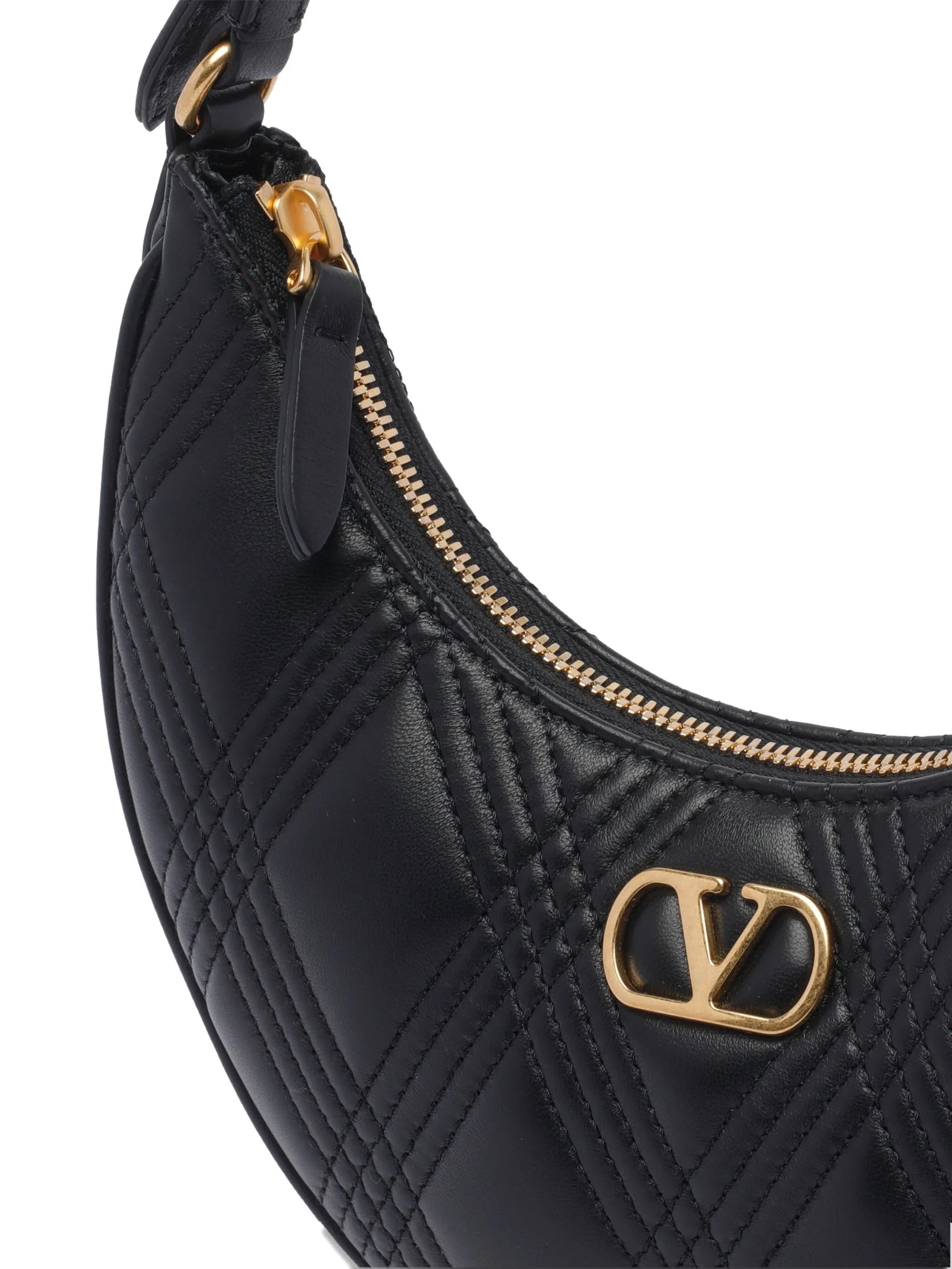 quilted leather shoulder bag