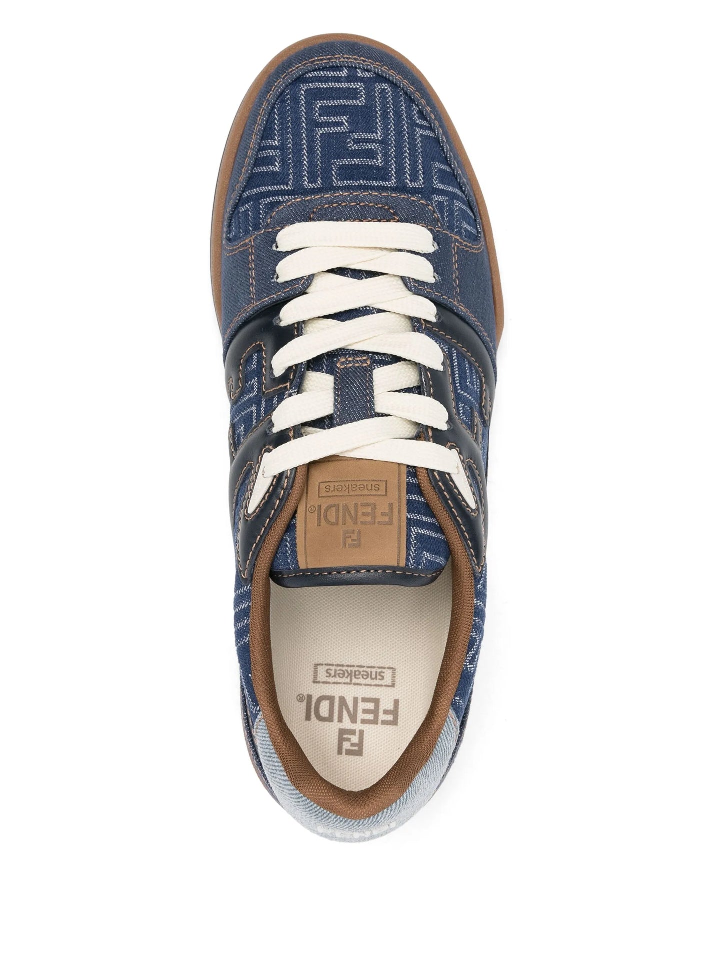 Match leather sneakers