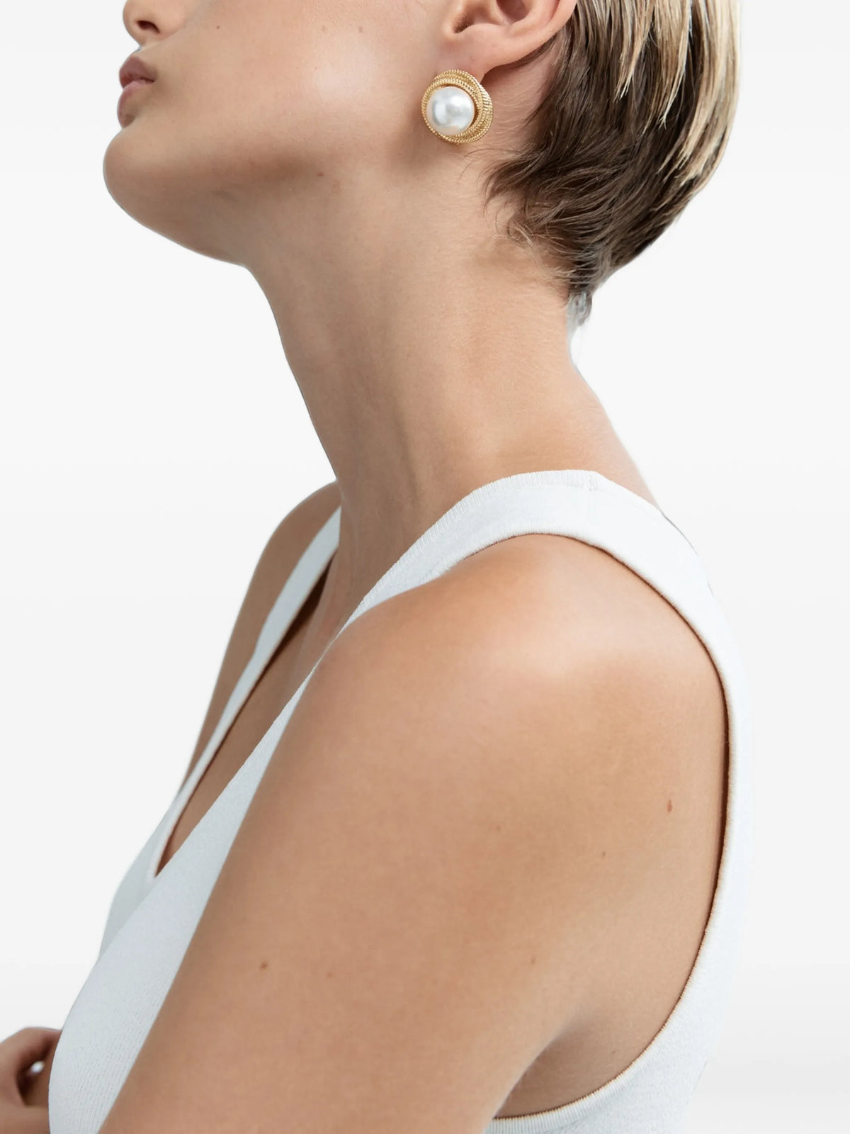 Gigi faux-pearl earrings