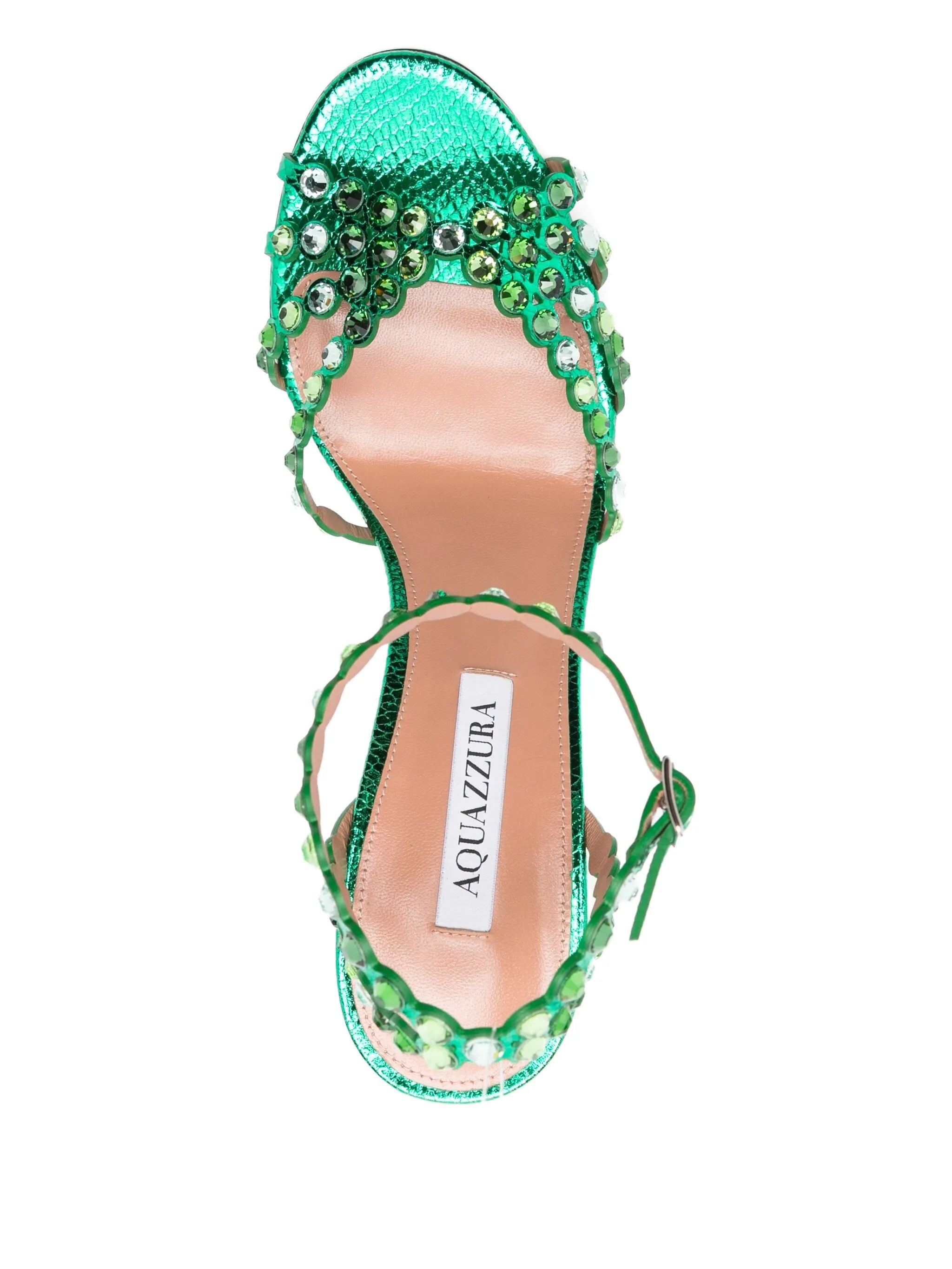 120mm Tequila crystal-embellished stiletto sandals