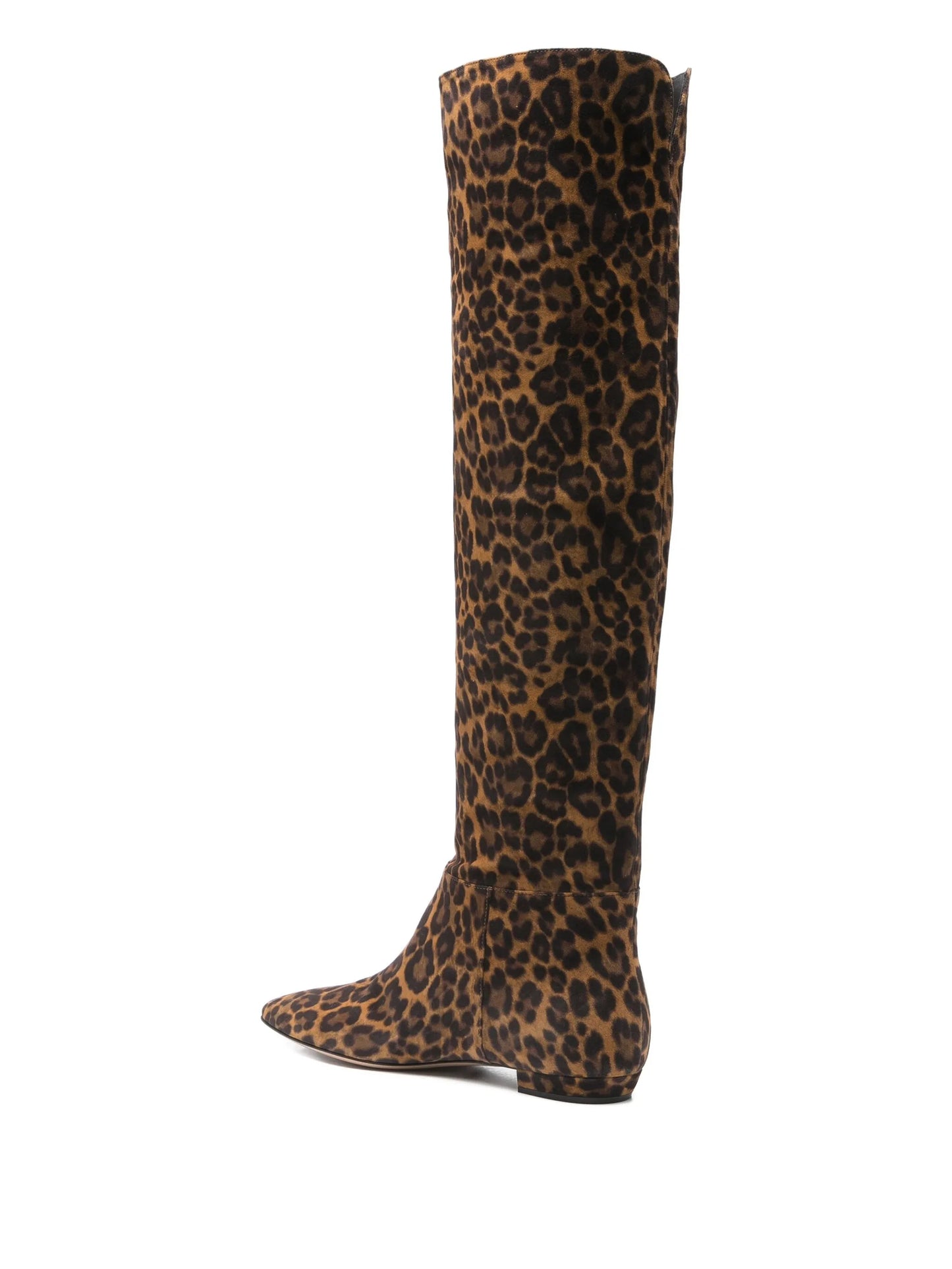 10mm leopard-print calf-leather boots