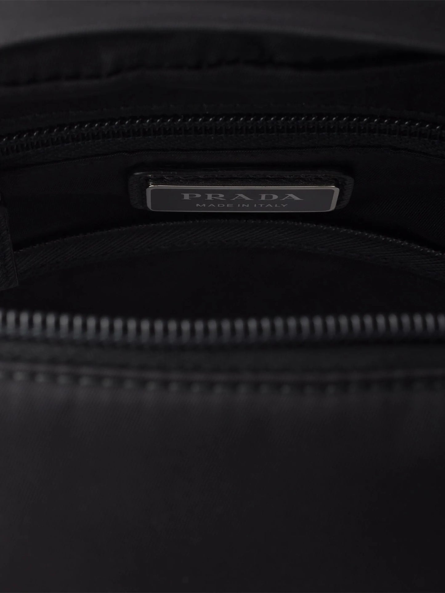 Re-nylon and Saffiano leather backpack