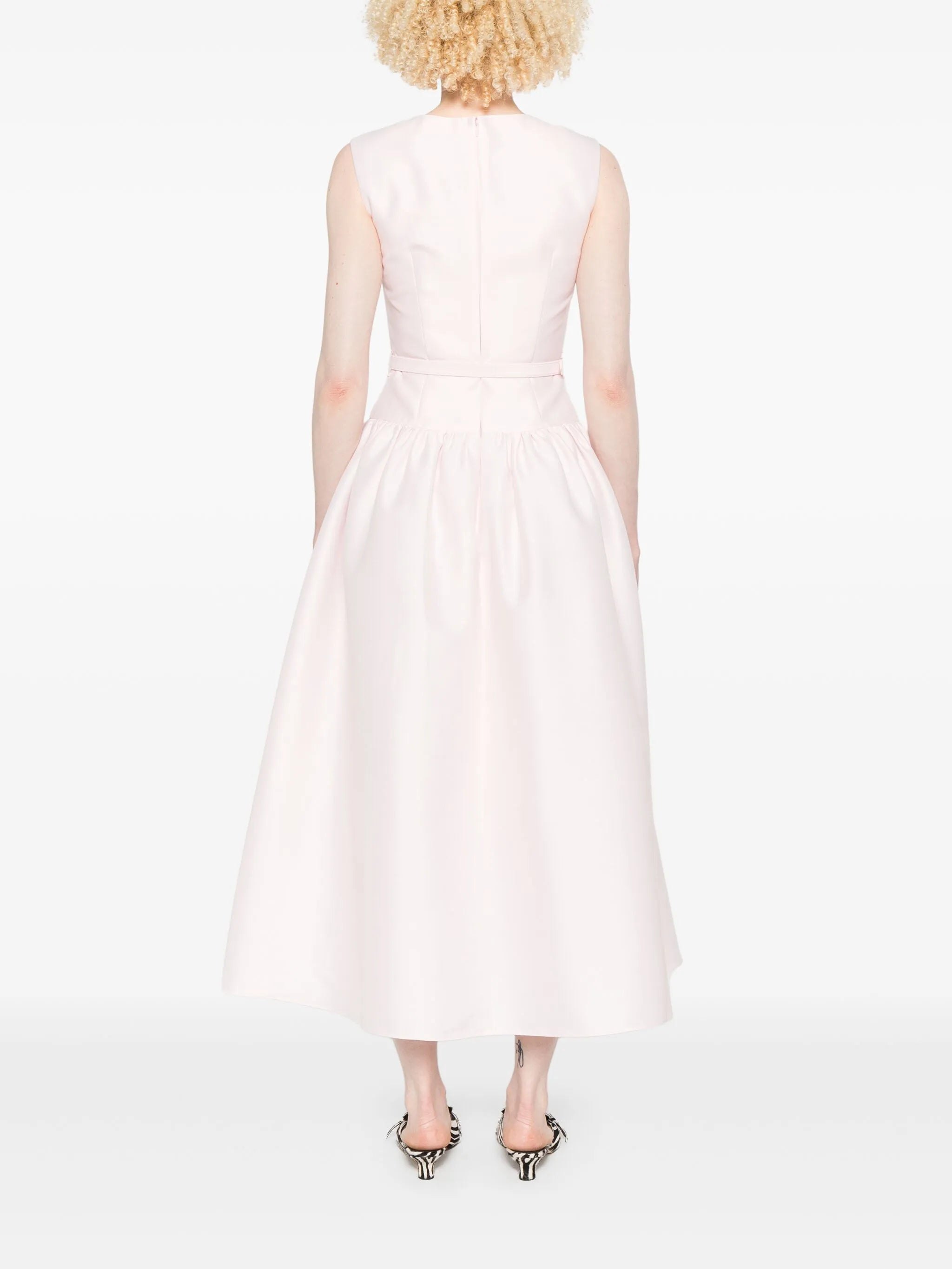 taffeta midi dress