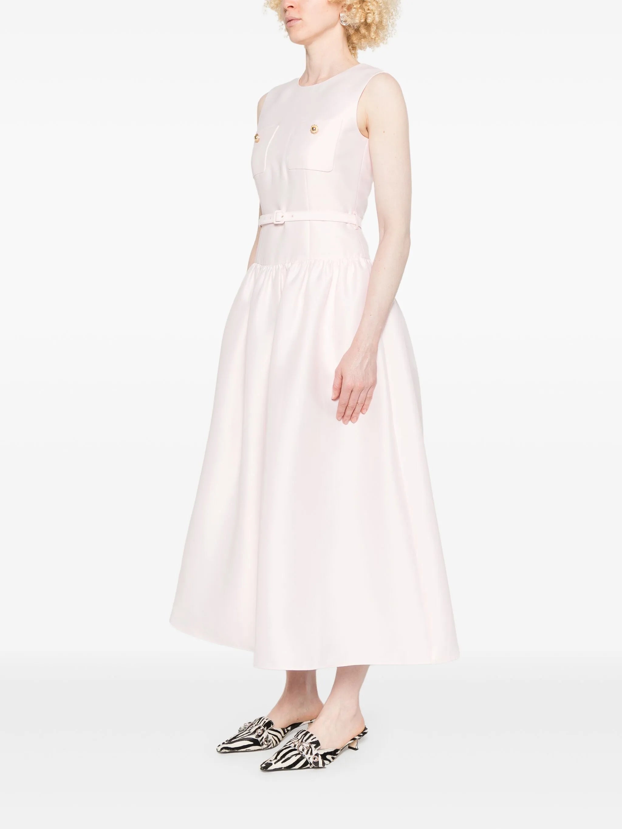 taffeta midi dress