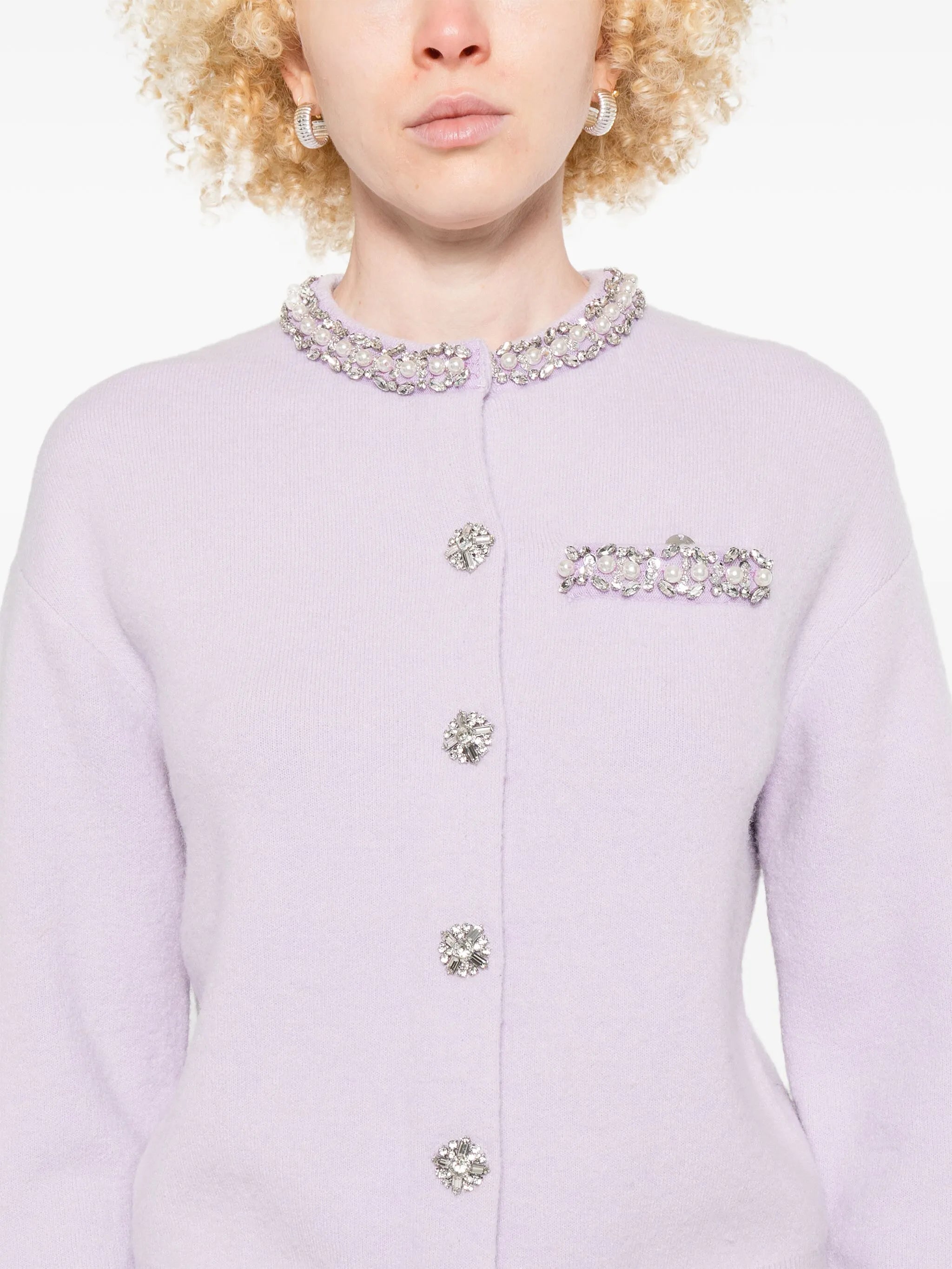 crystal-embellished cardigan