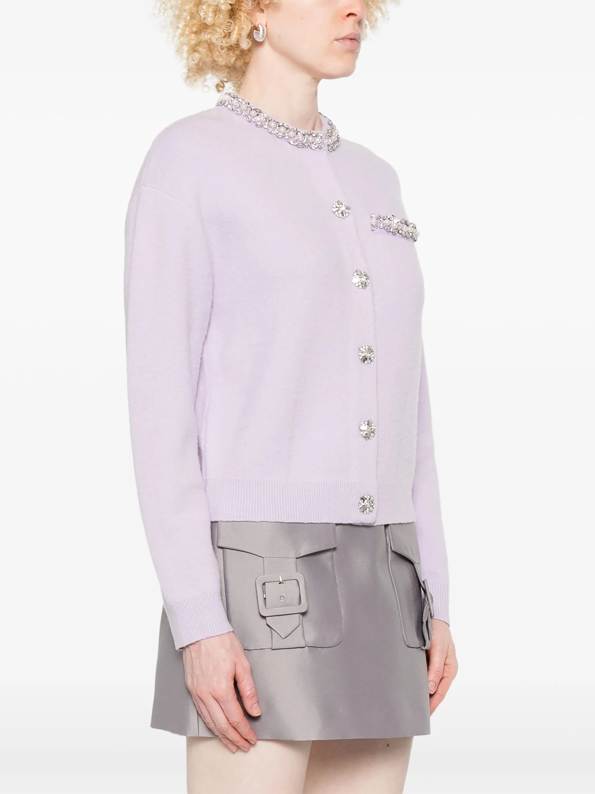 crystal-embellished cardigan
