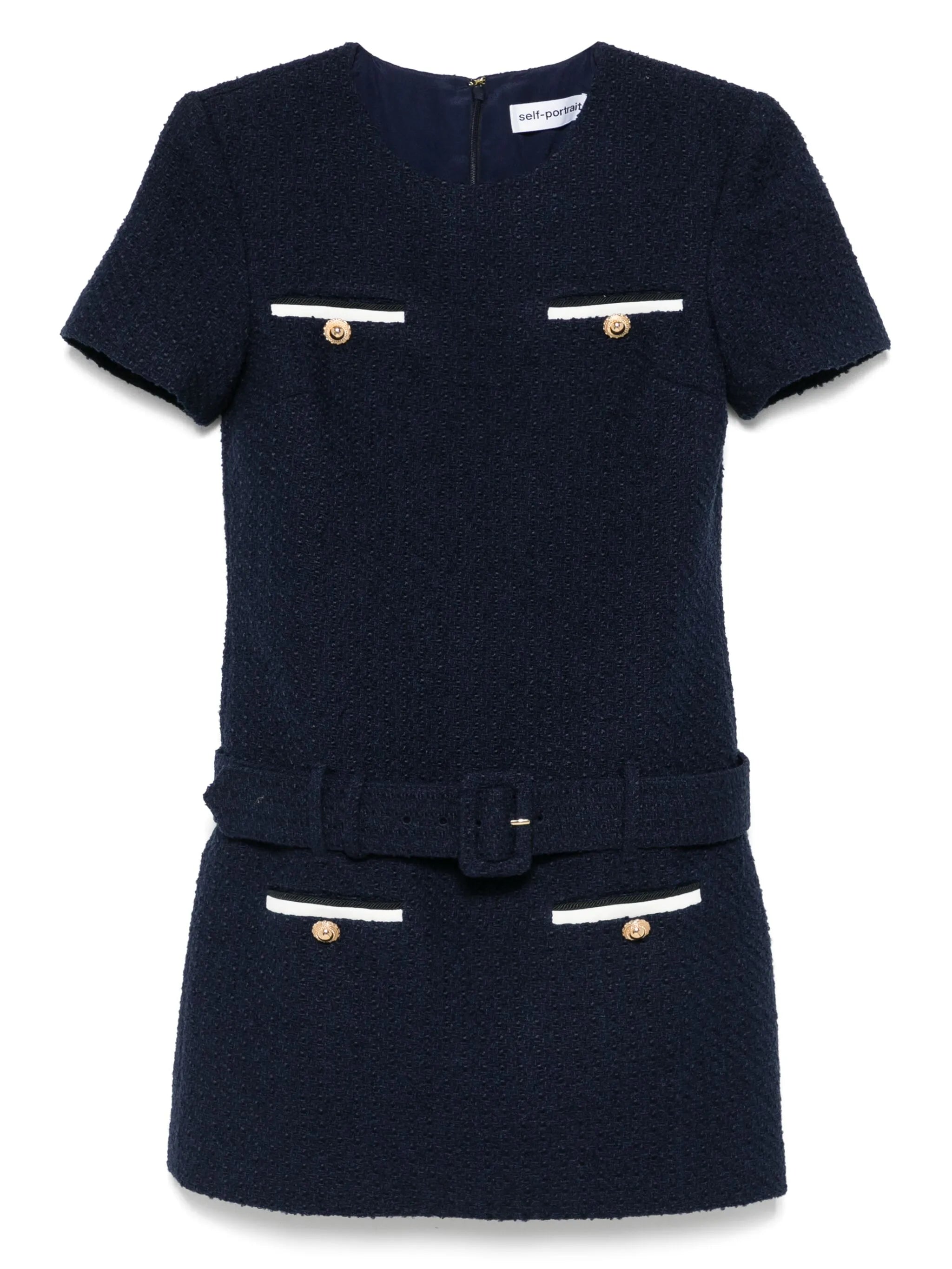 bouclé mini dress