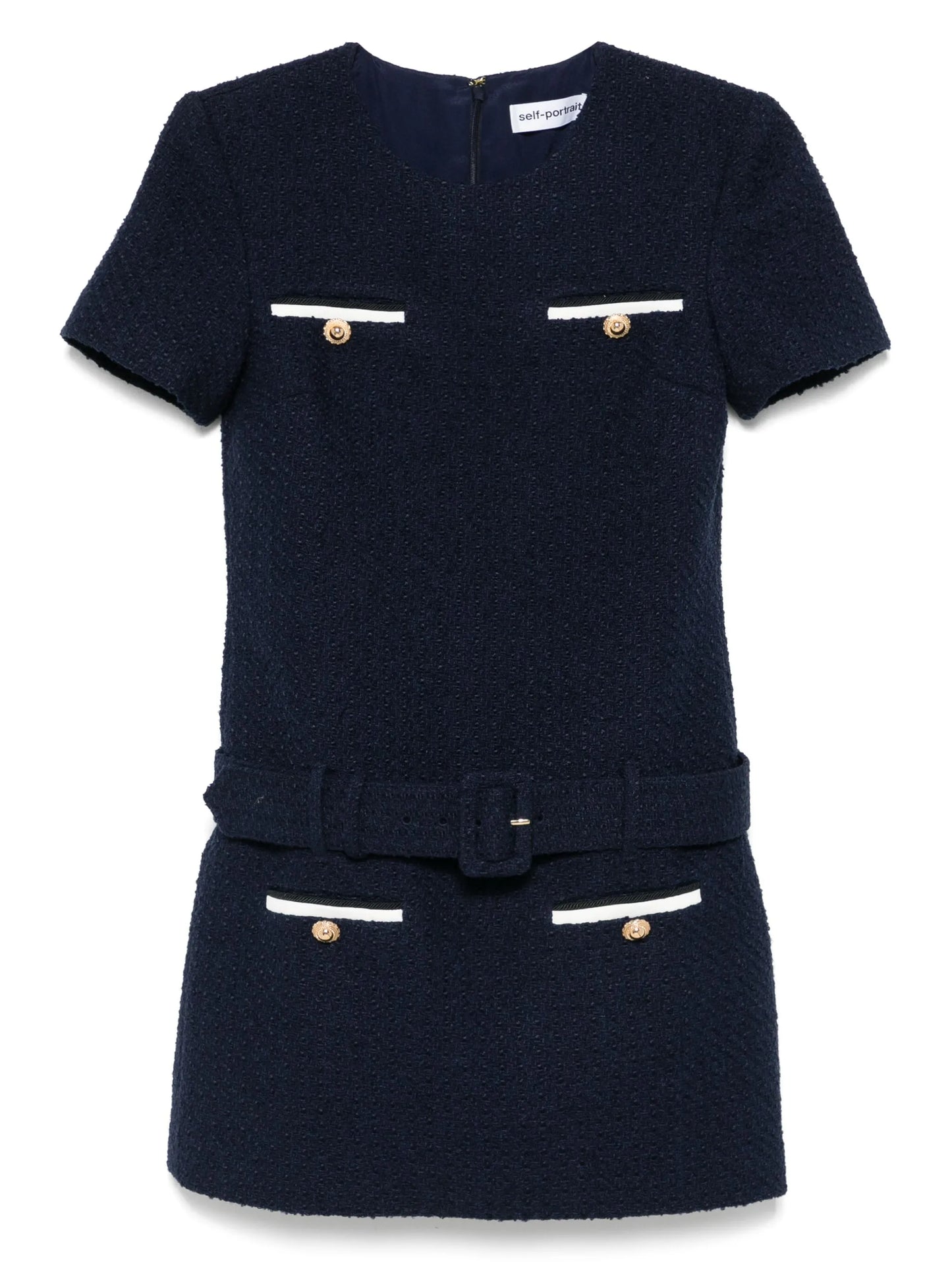 bouclé mini dress