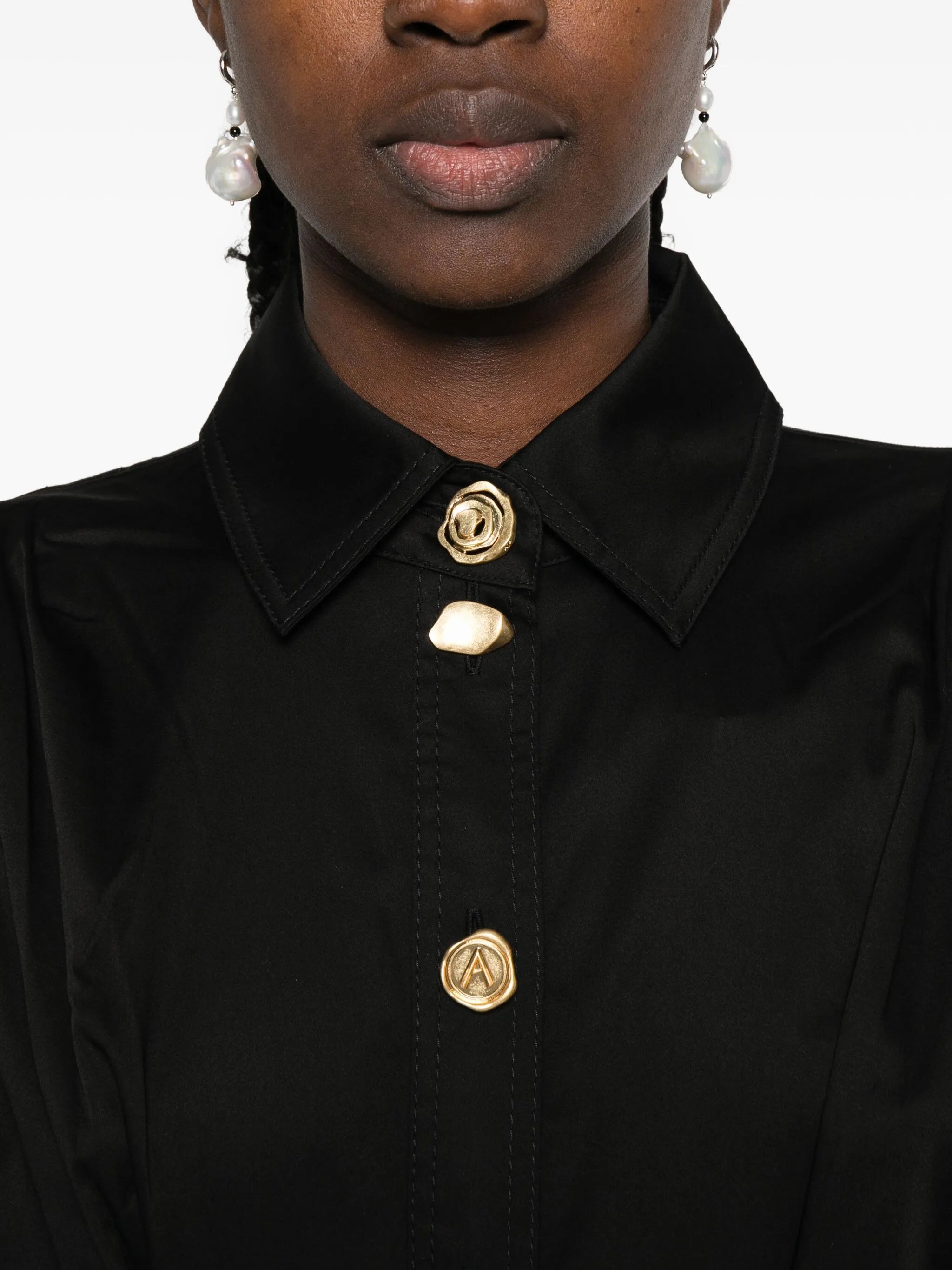Alexa buttoned-up minidress