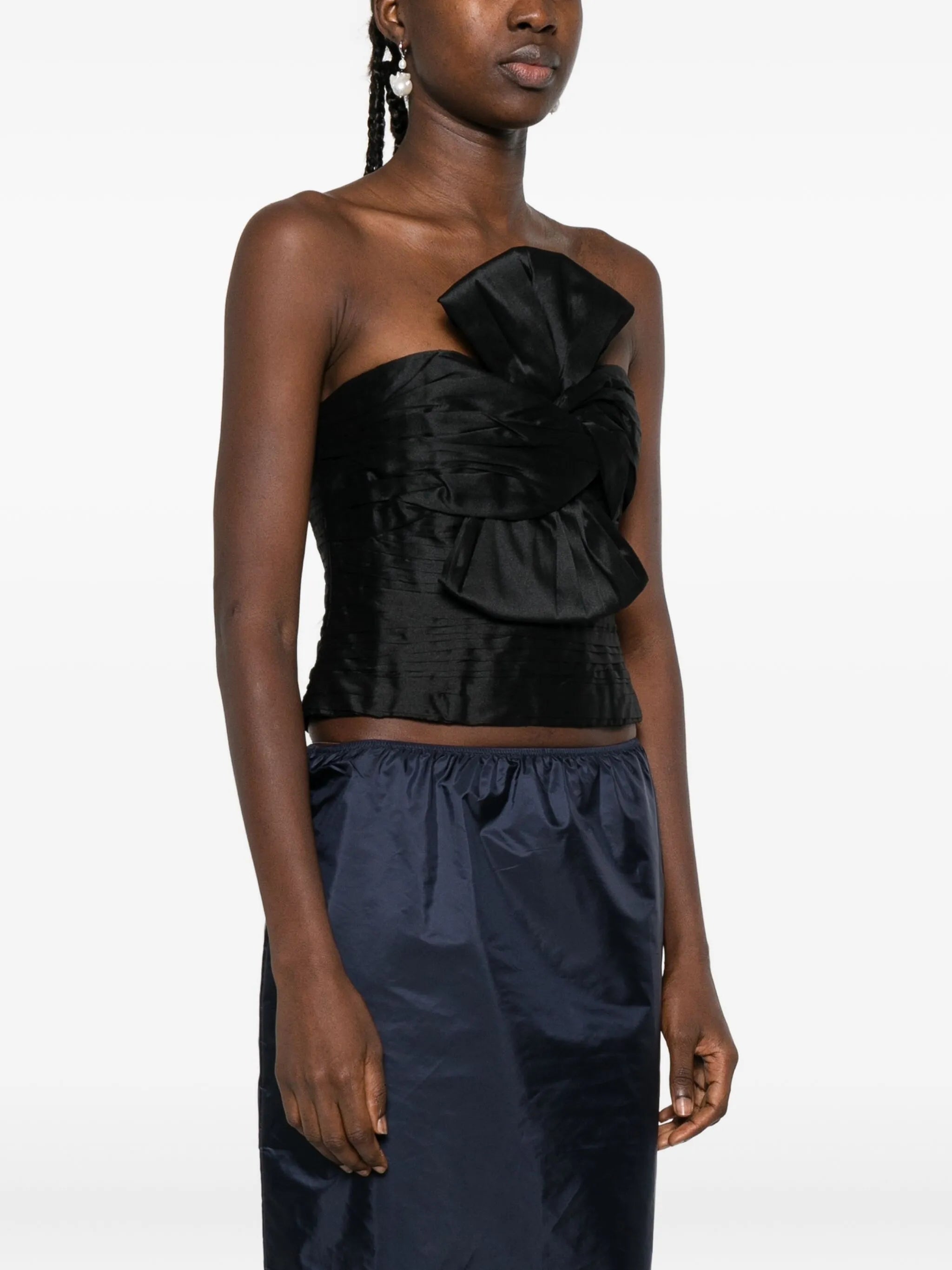 Stella bow-detail blouse