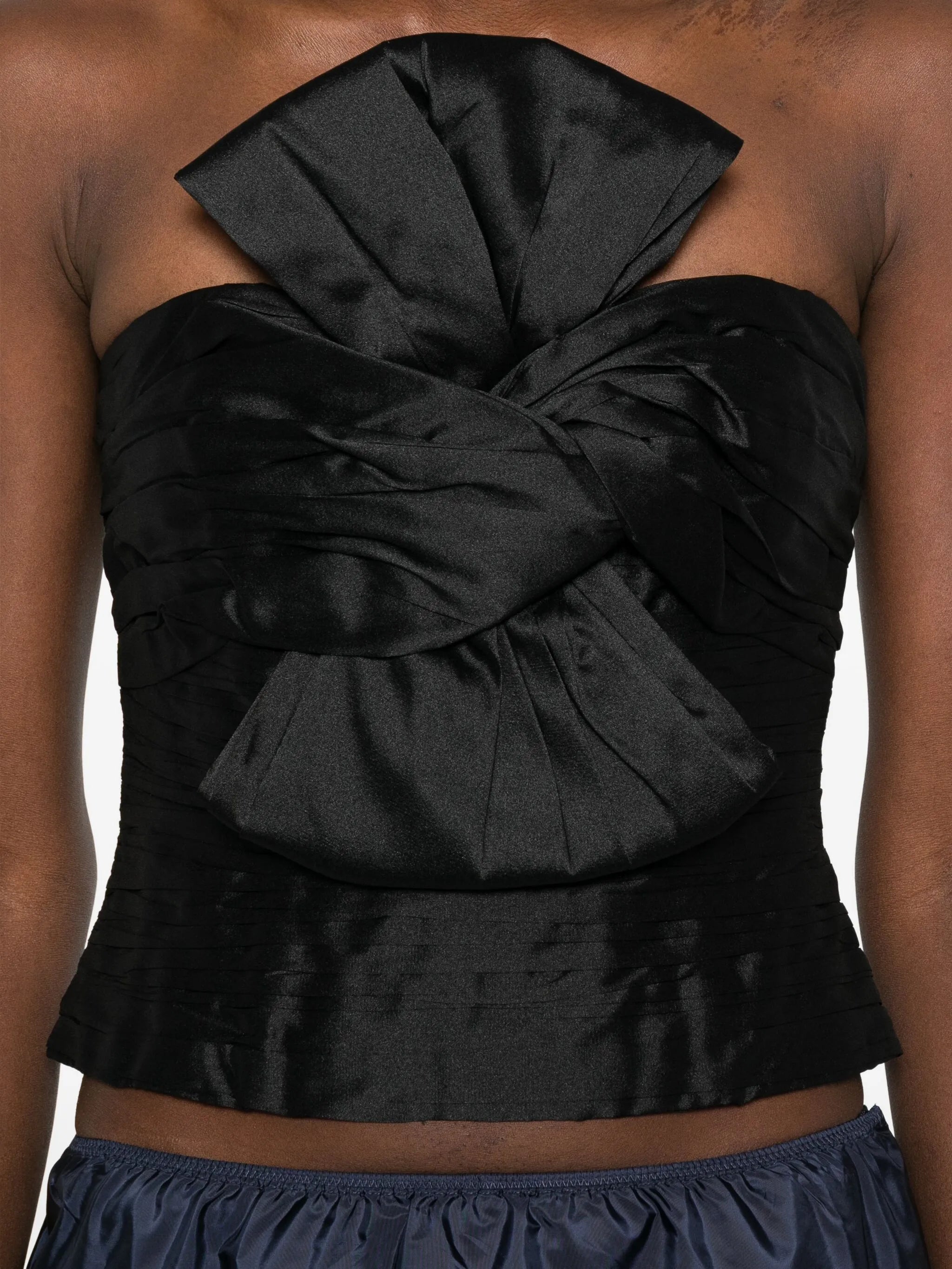 Stella bow-detail blouse
