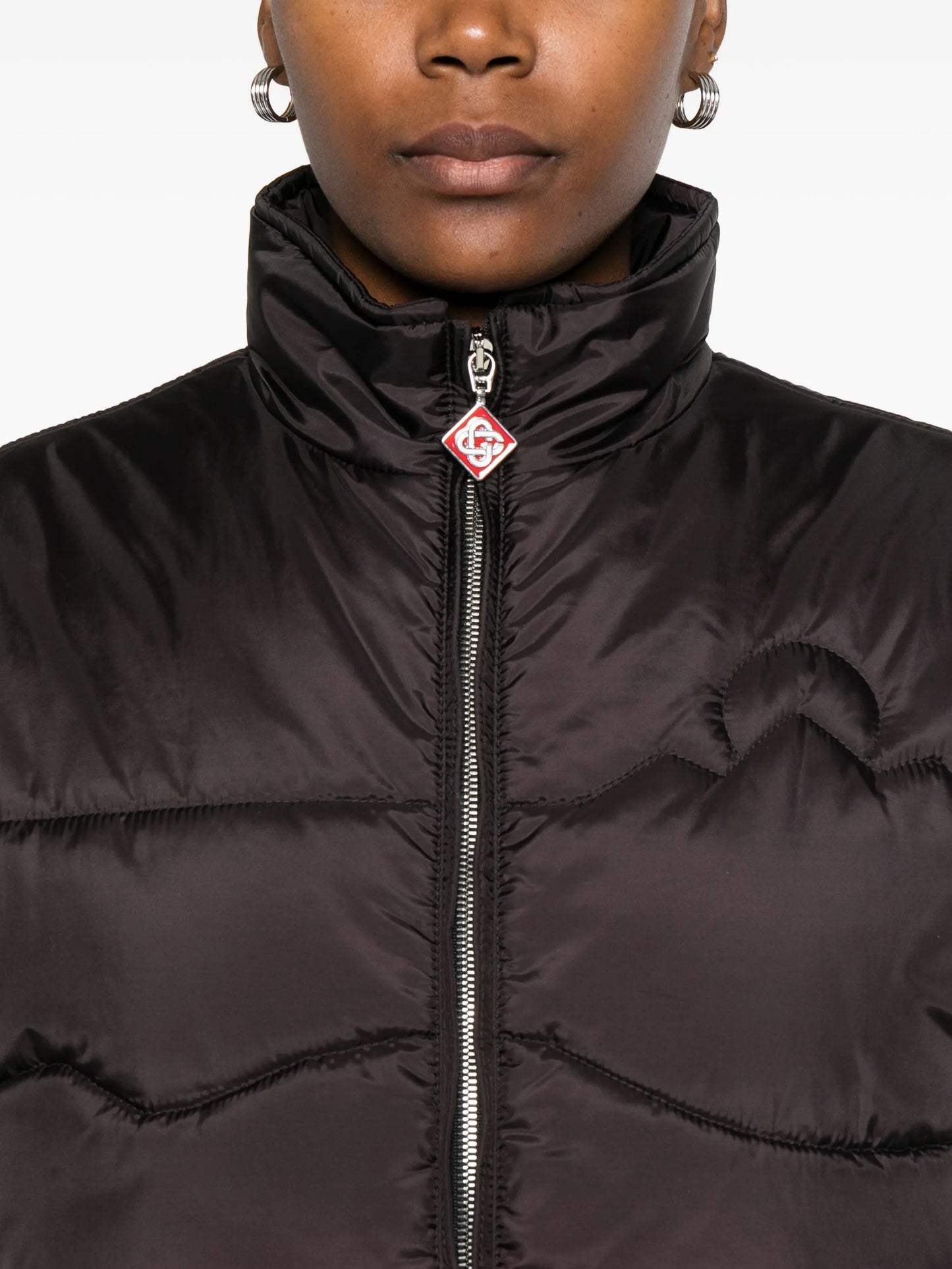 zip-up ski gilet