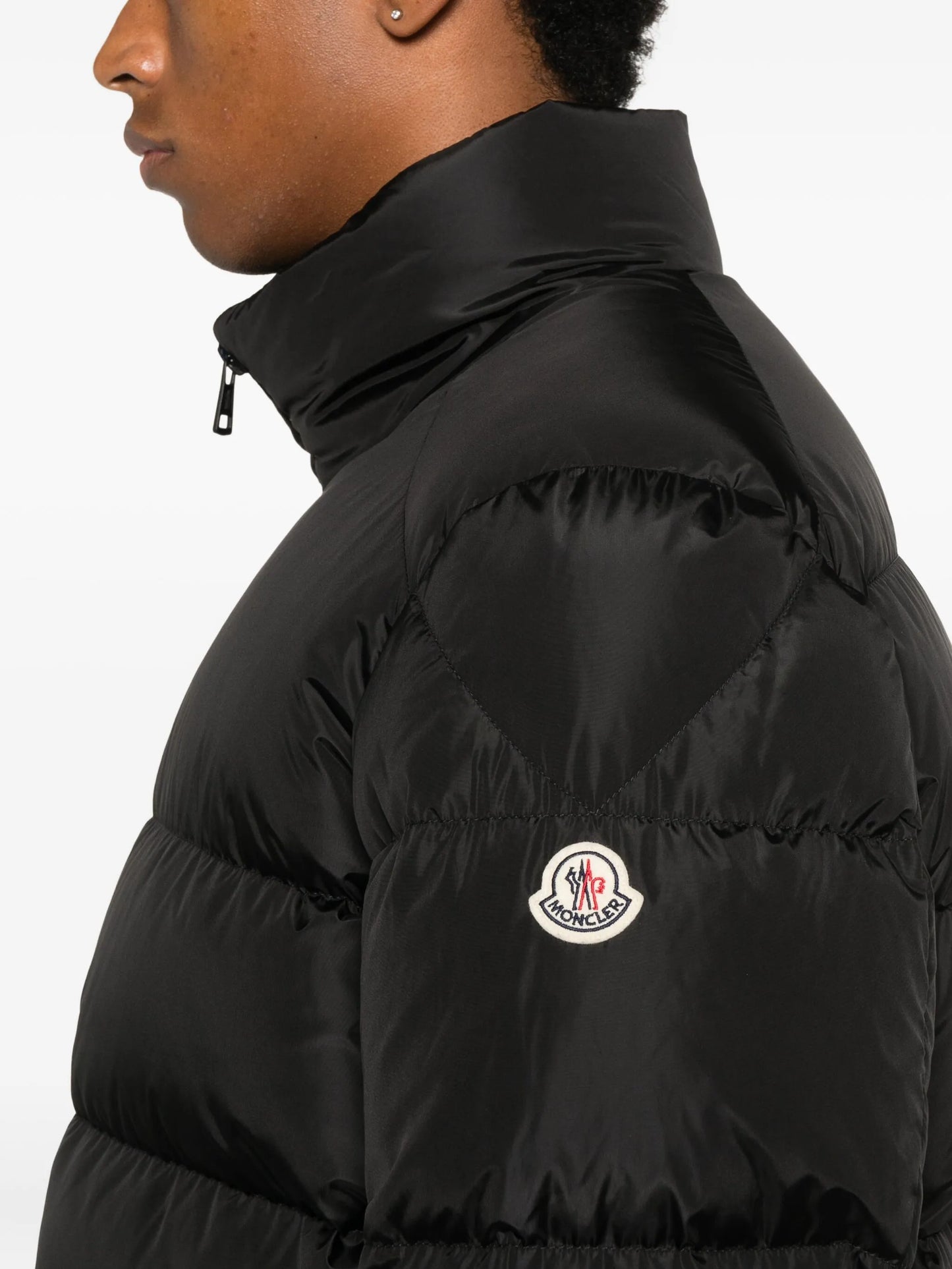 logo-patch padded jacket