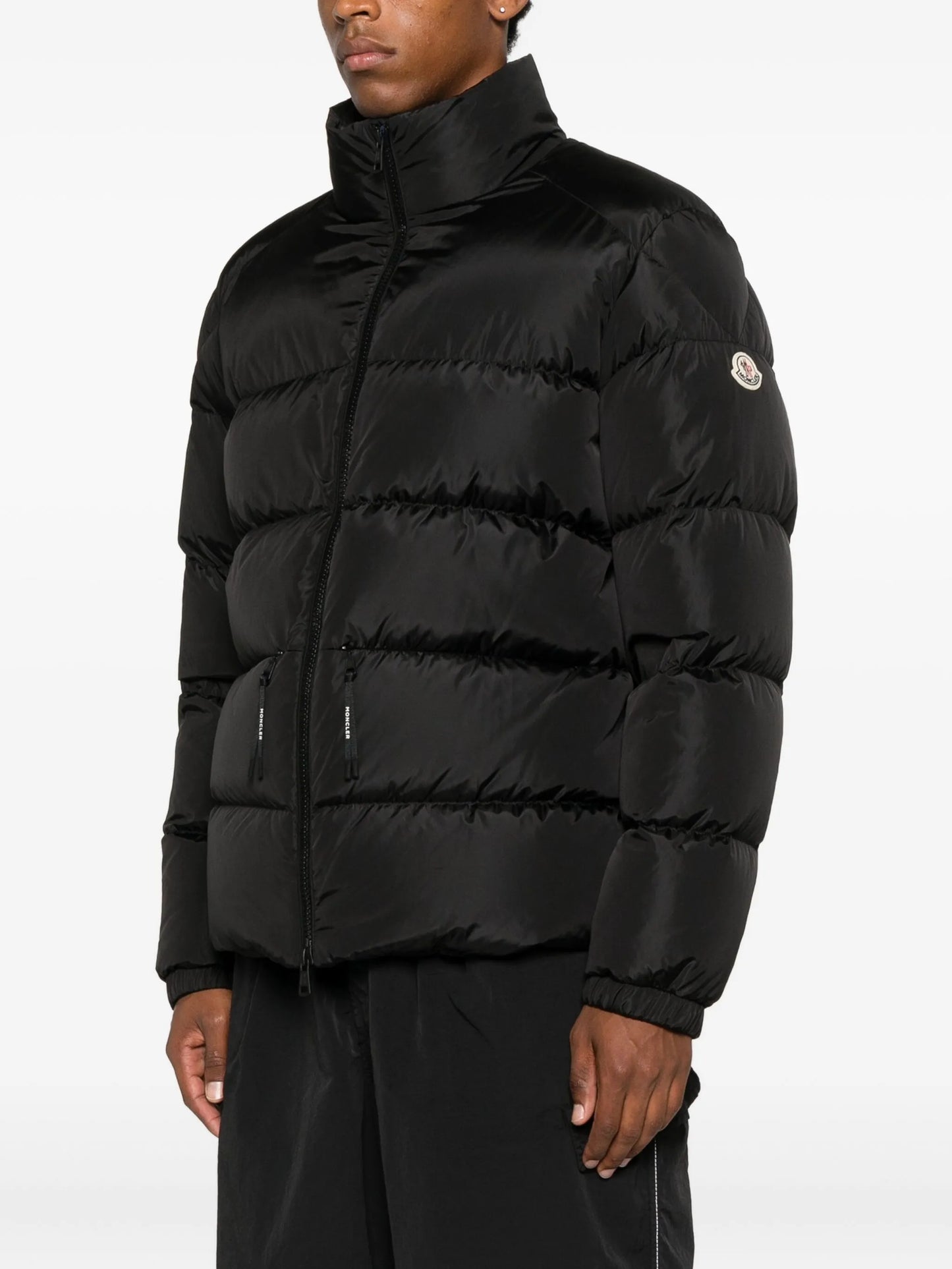 logo-patch padded jacket