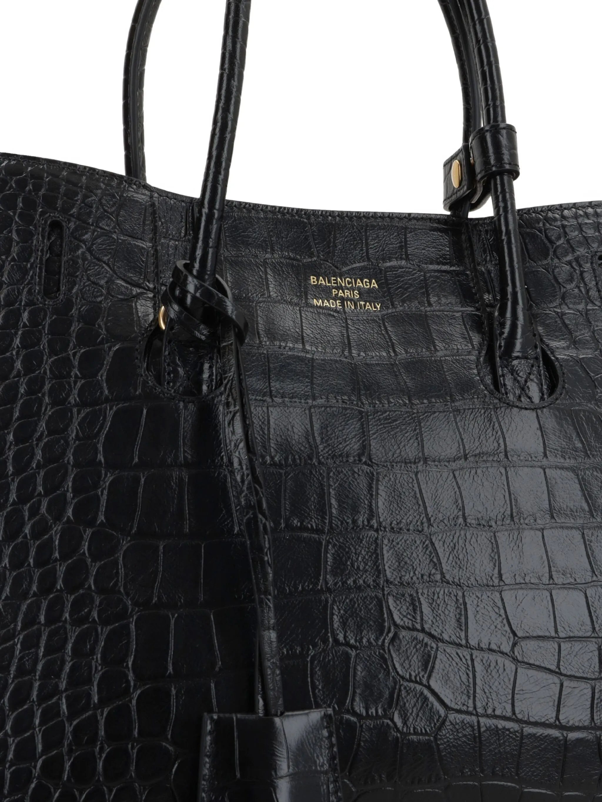 Hampton Carry All crocodile-effect-leather tote bag