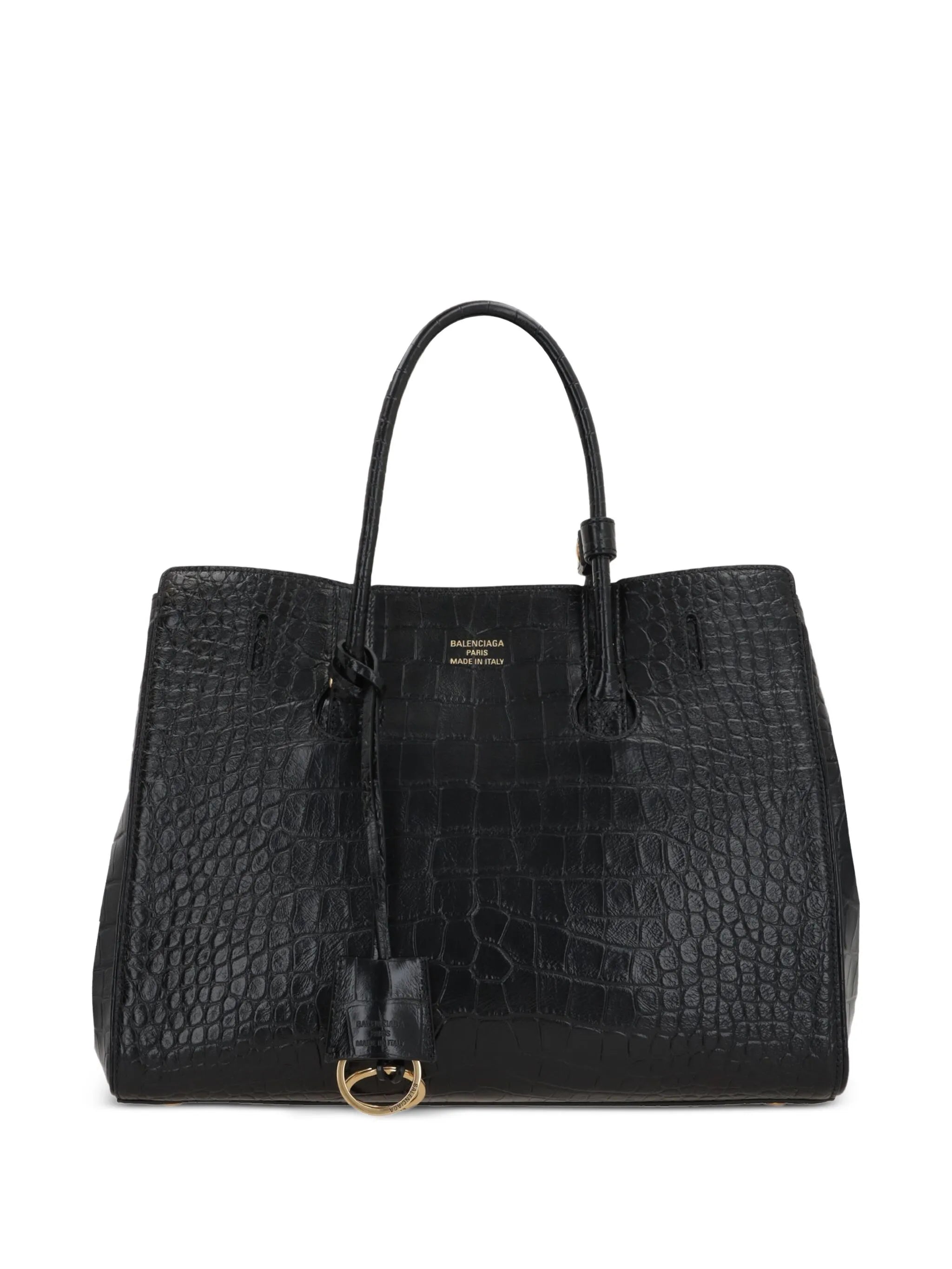 Hampton Carry All crocodile-effect-leather tote bag