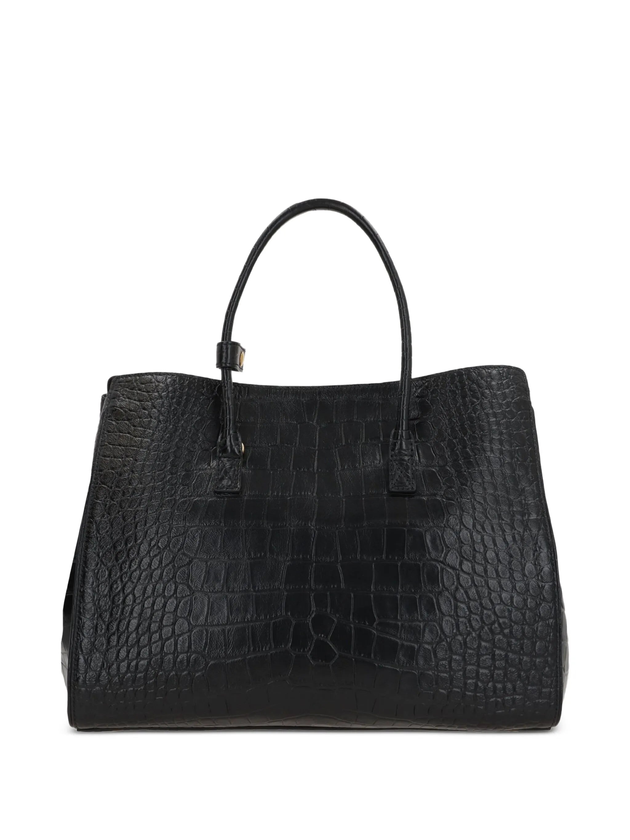 Hampton Carry All crocodile-effect-leather tote bag