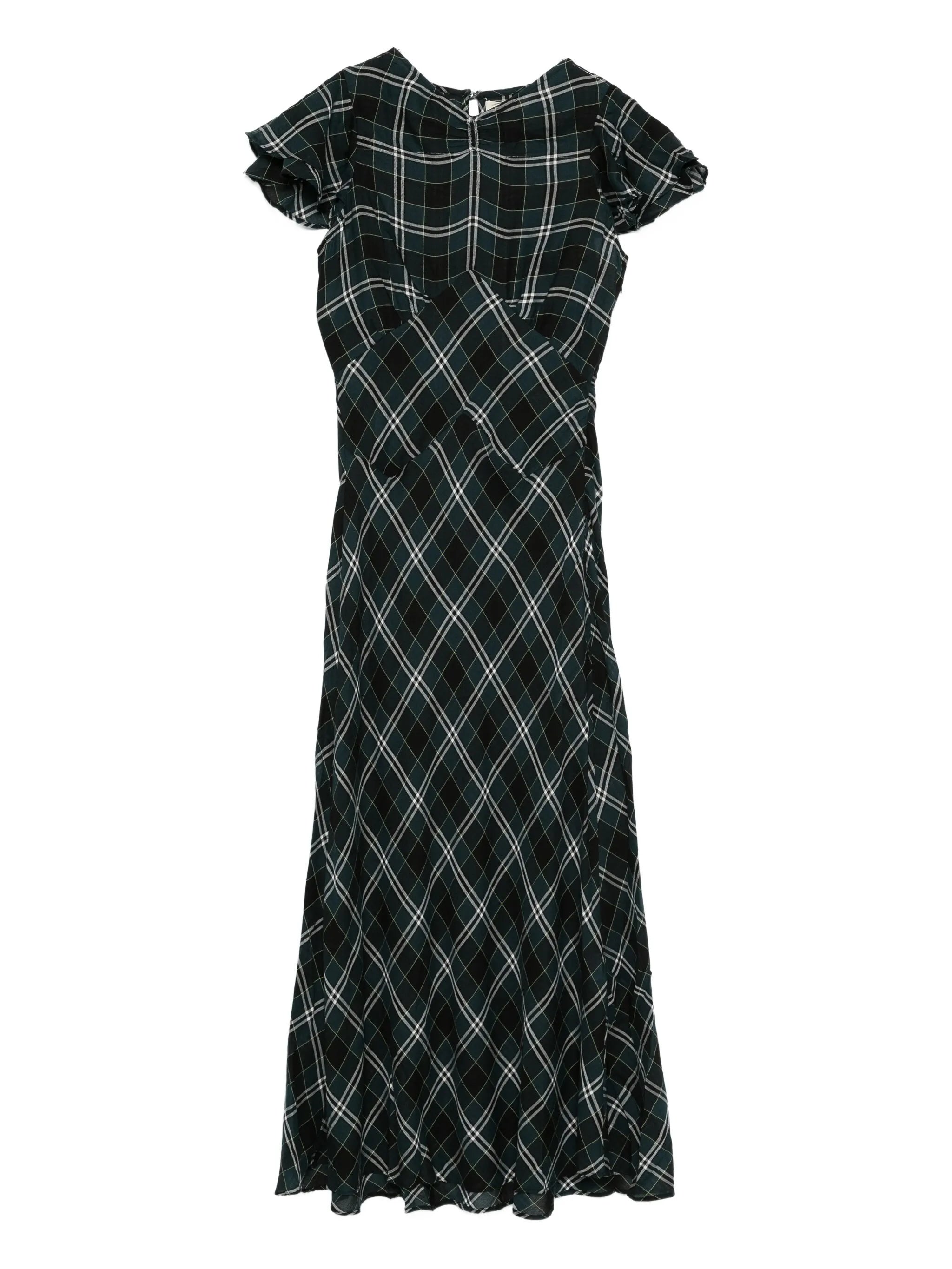 Seraphine checked maxi dress