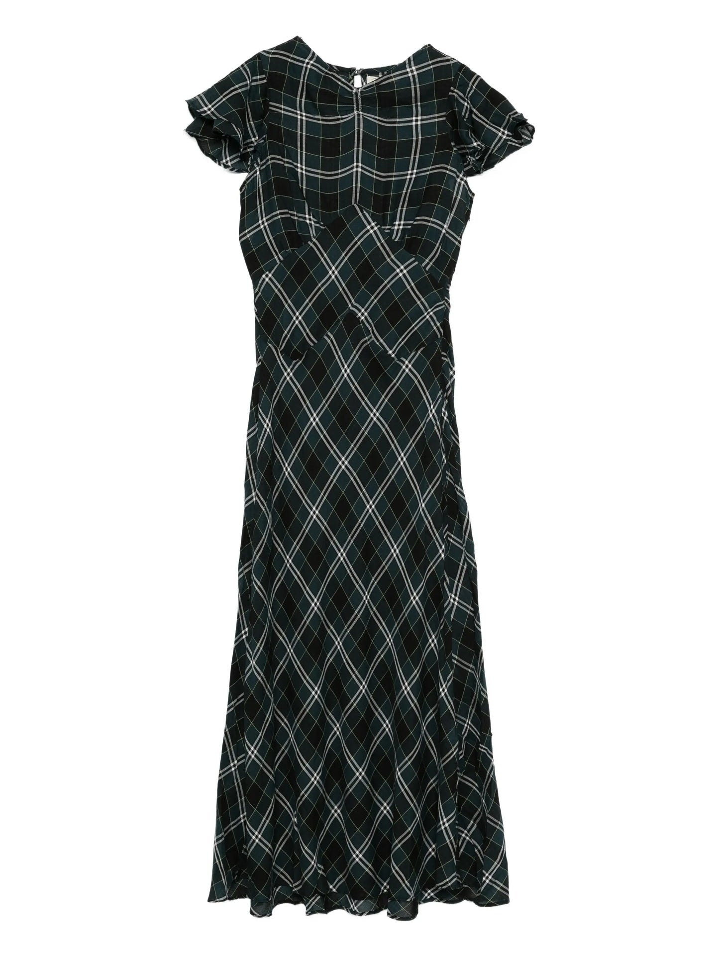 Seraphine checked maxi dress