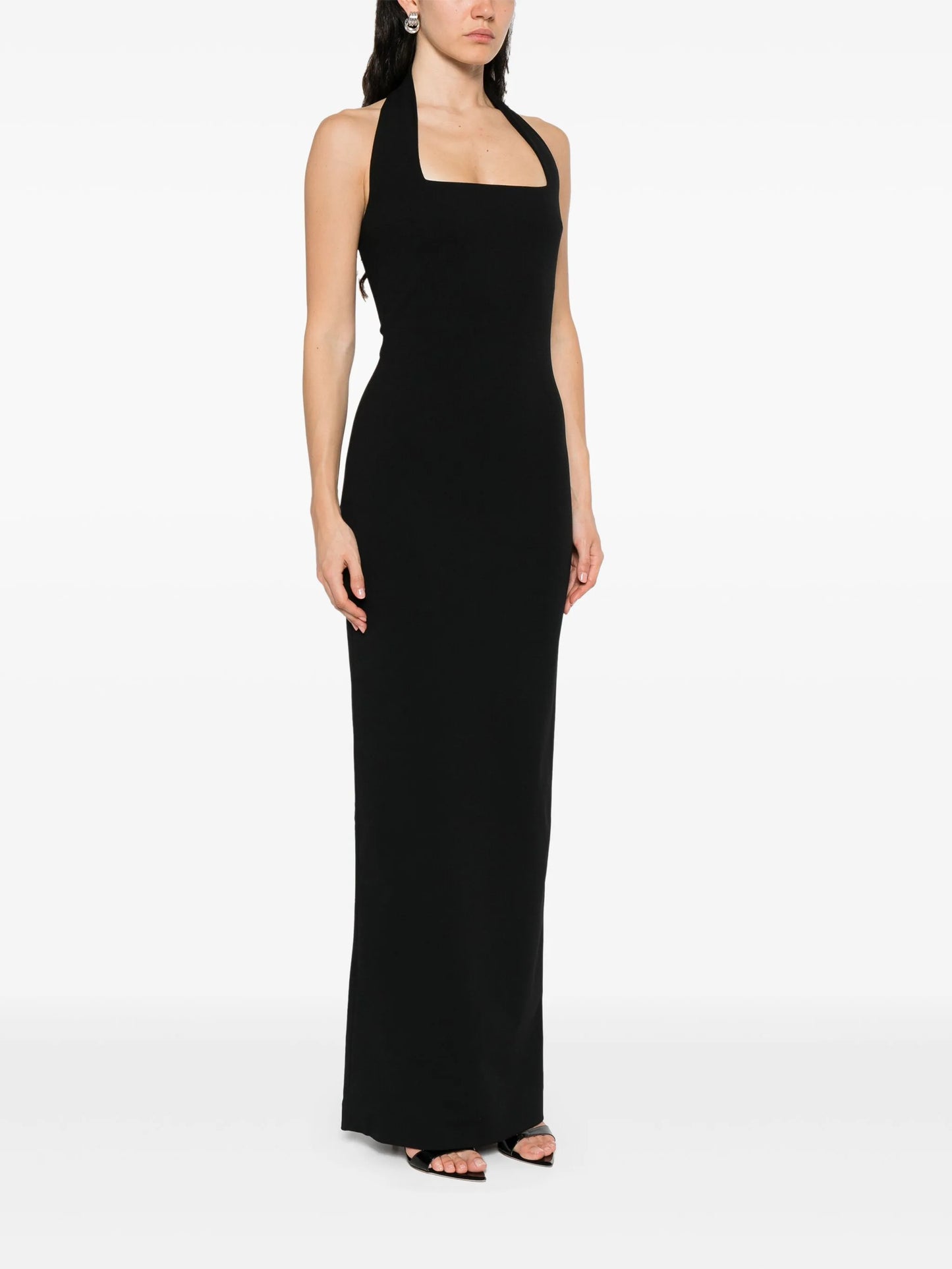 square-neck dress