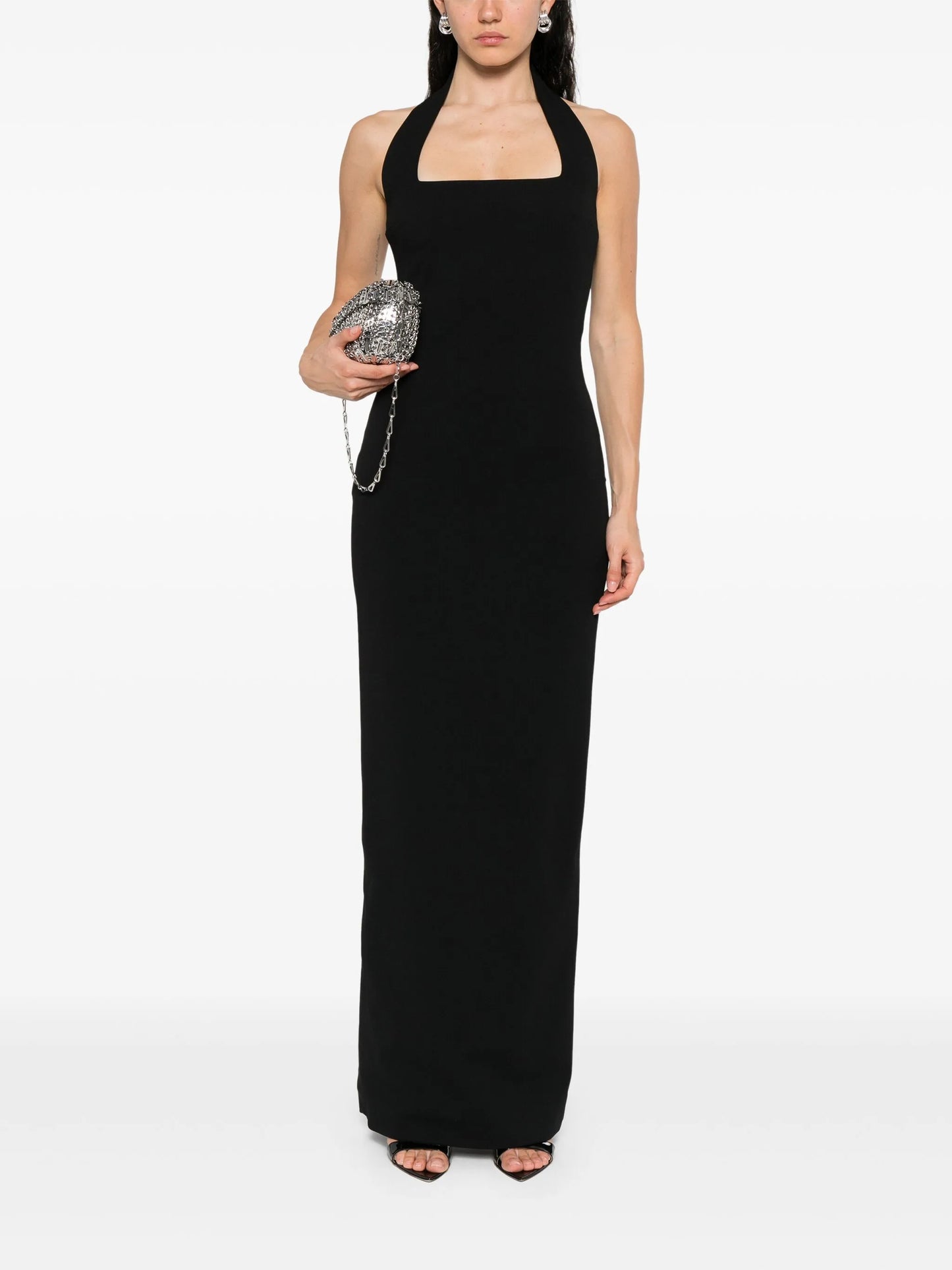 square-neck dress