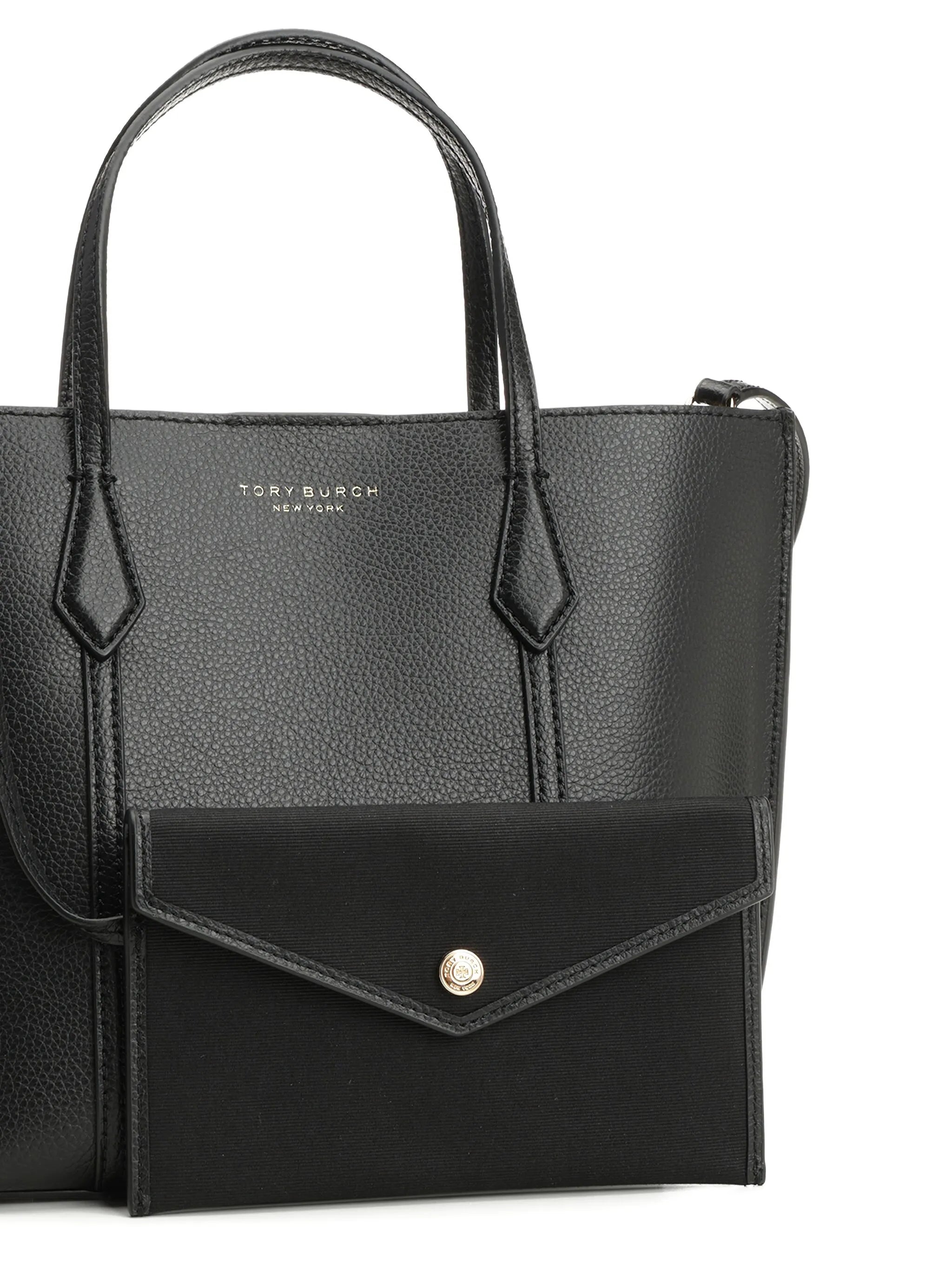 small Perry pebbled leather tote bag