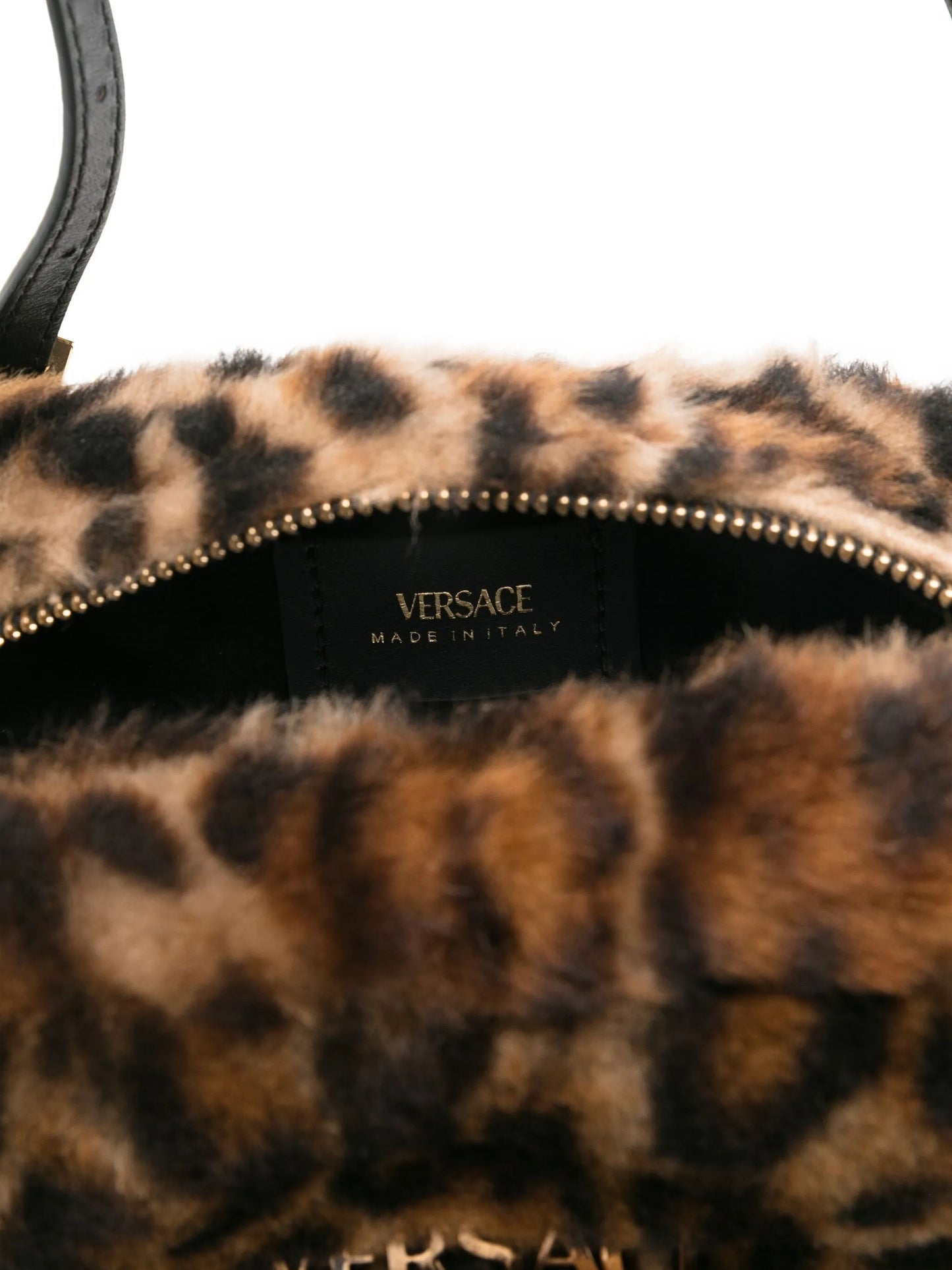 mini Tag leopard-print shoulder bag