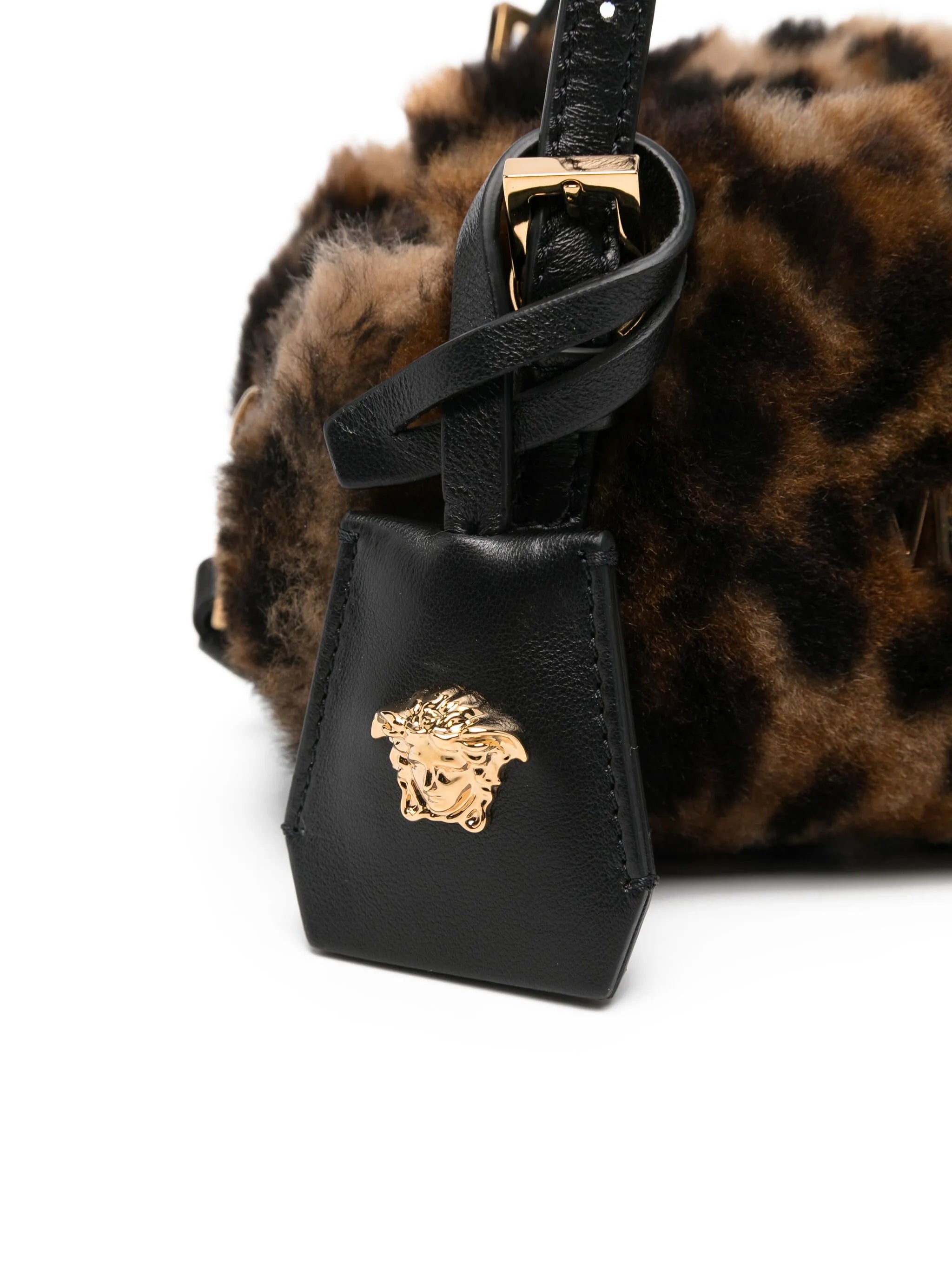 mini Tag leopard-print shoulder bag